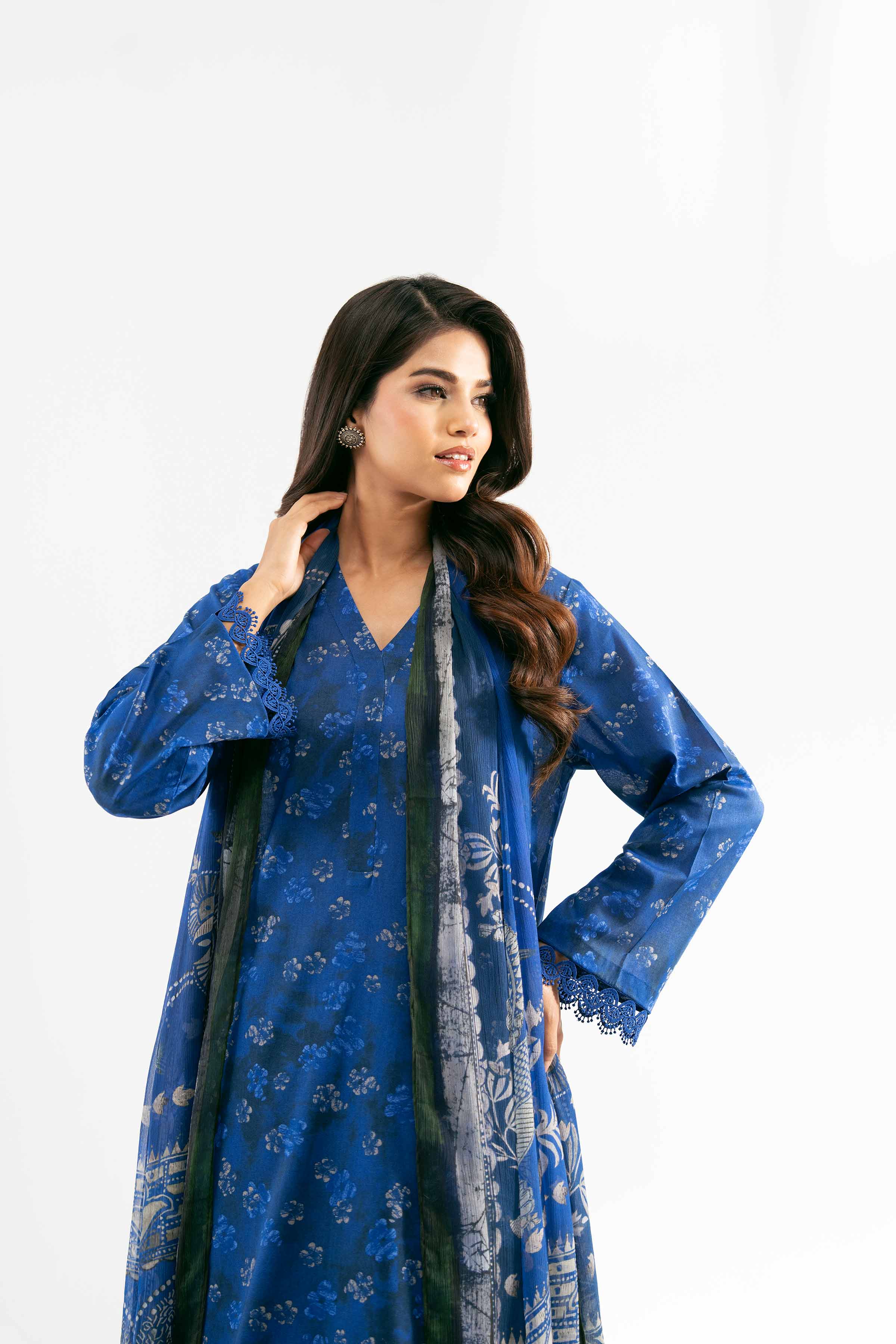 3 Piece - Digital Printed Embroidered Suit - 42501708 for Women - Unstitched Collection | Nishat | Shop Online
