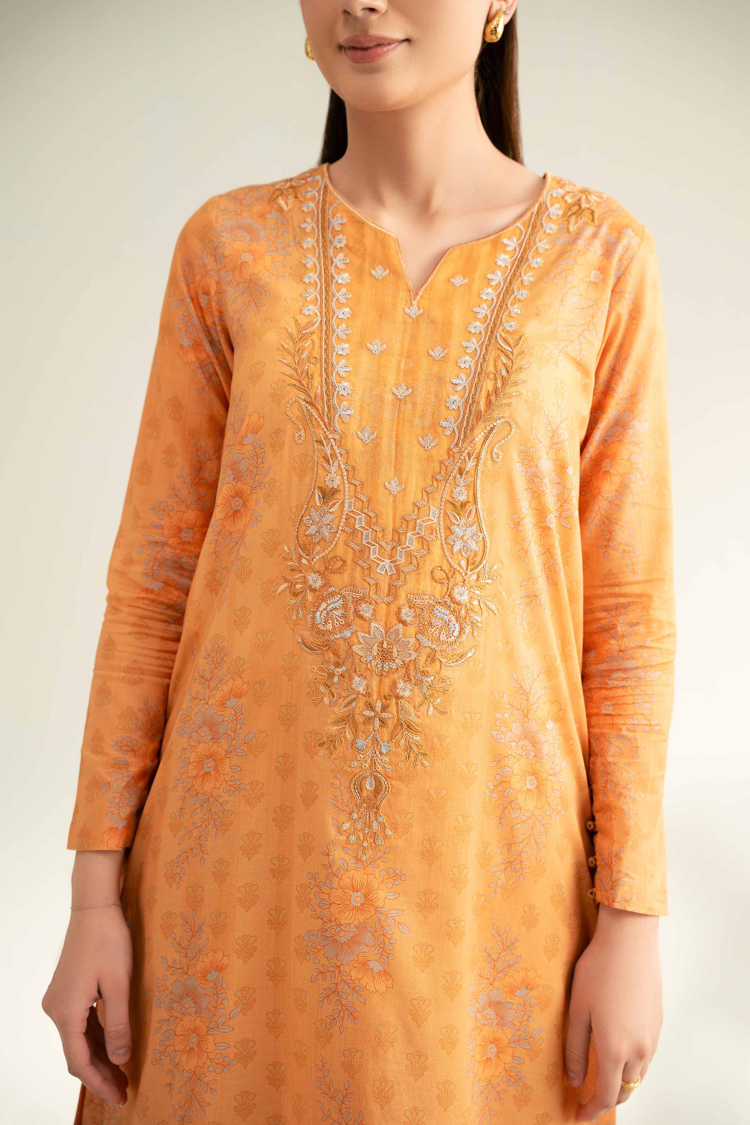 2 Piece - Digital Printed Embroidered Suit - 42501719 for Women - Unstitched Collection | Nishat | Shop Online