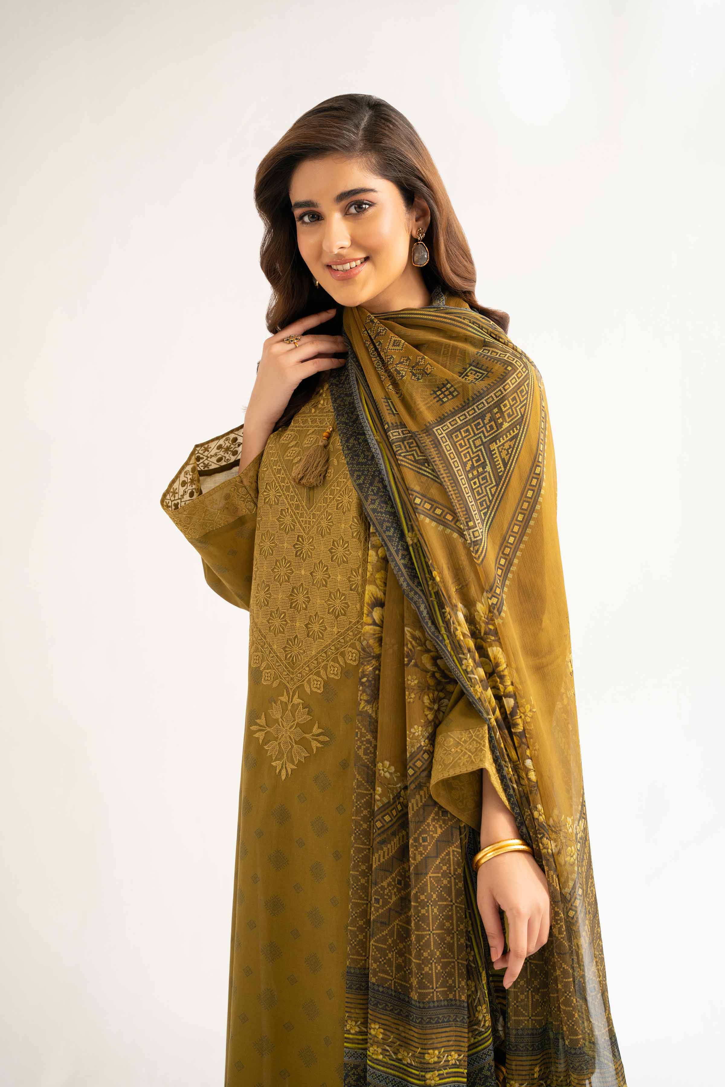 2 Piece - Digital Printed Embroidered Suit - 42501720 for Women - Unstitched Collection | Nishat | Shop Online