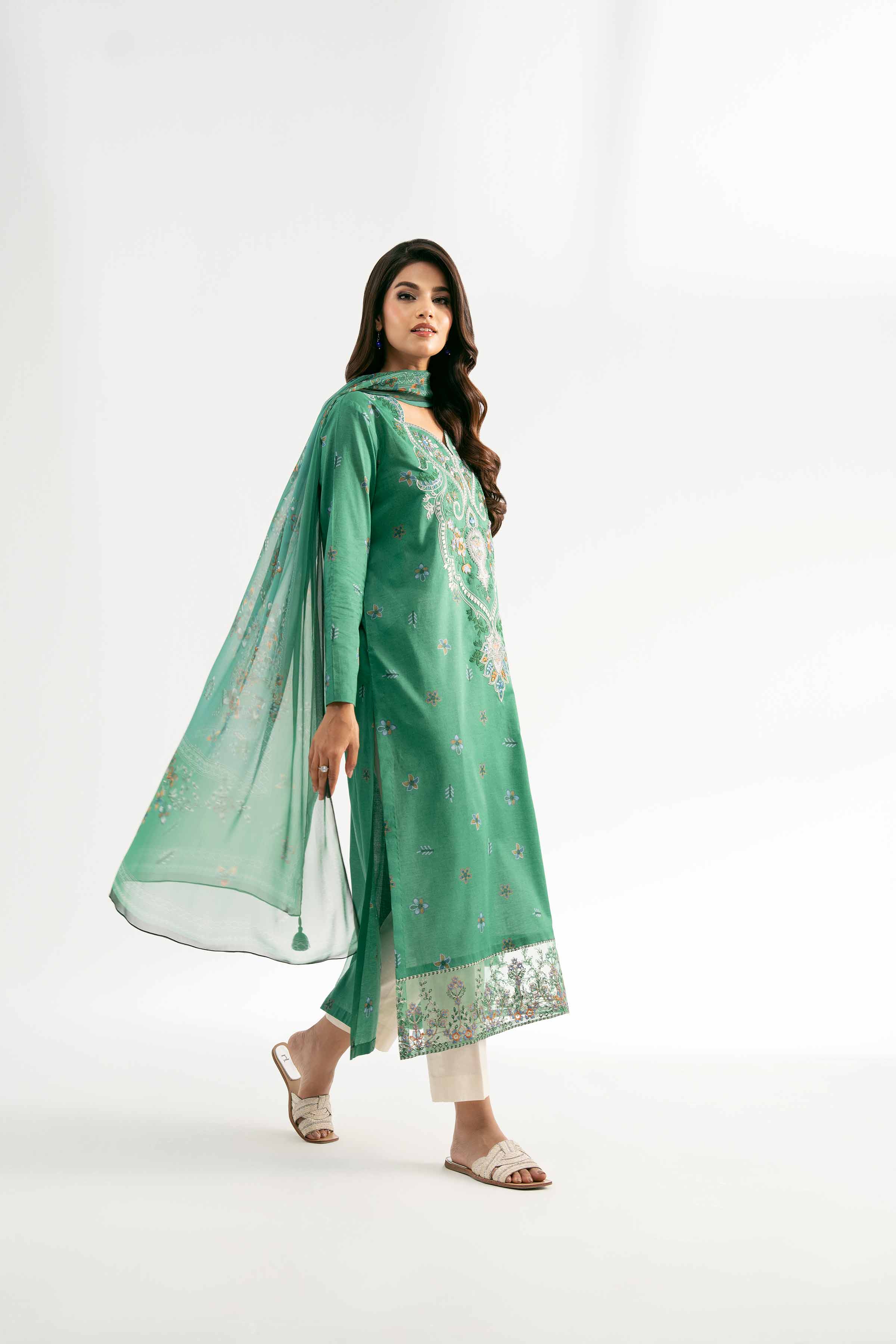 2 Piece - Digital Printed Embroidered Suit - 42501721 for Women - Unstitched Collection | Nishat | Shop Online