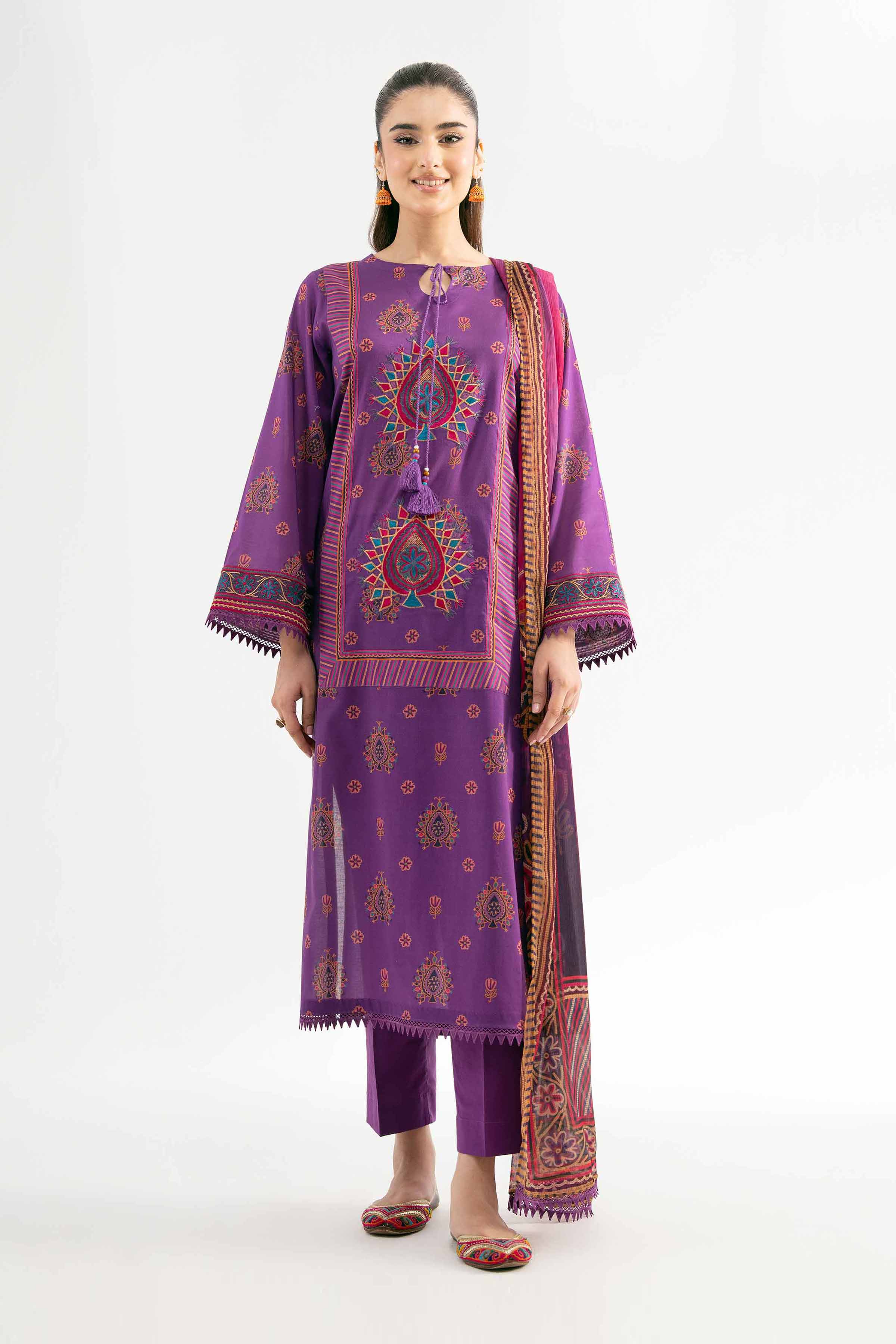2 Piece - Digital Printed Embroidered Suit - 42501723 for Women - Unstitched Collection | Nishat | Shop Online