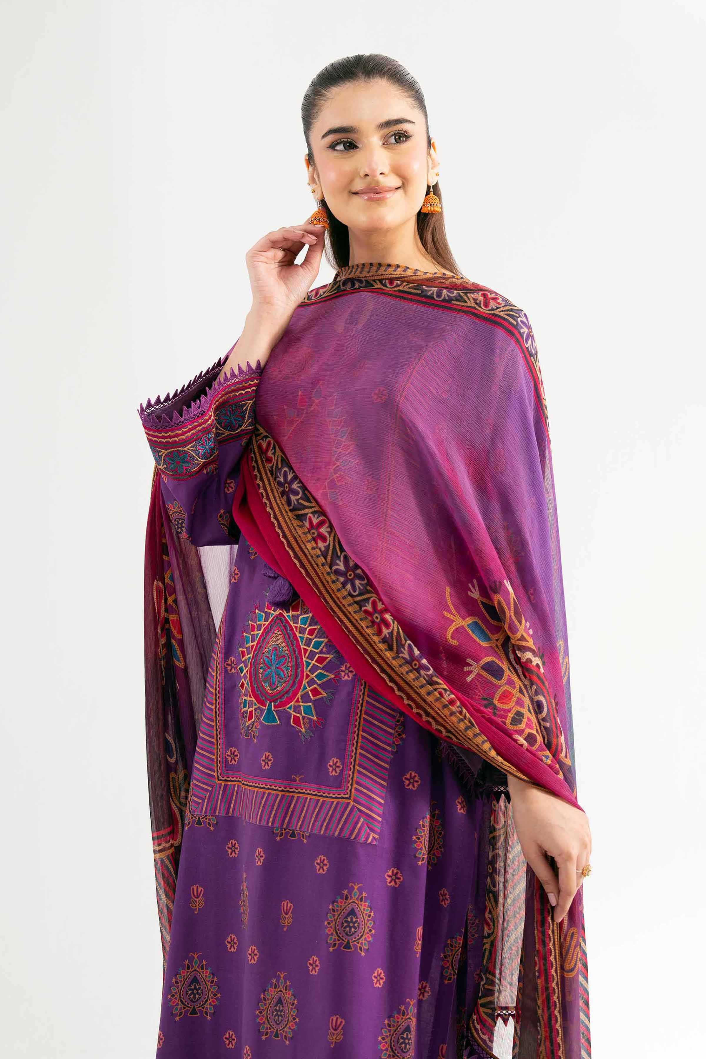 2 Piece - Digital Printed Embroidered Suit - 42501723 for Women - Unstitched Collection | Nishat | Shop Online