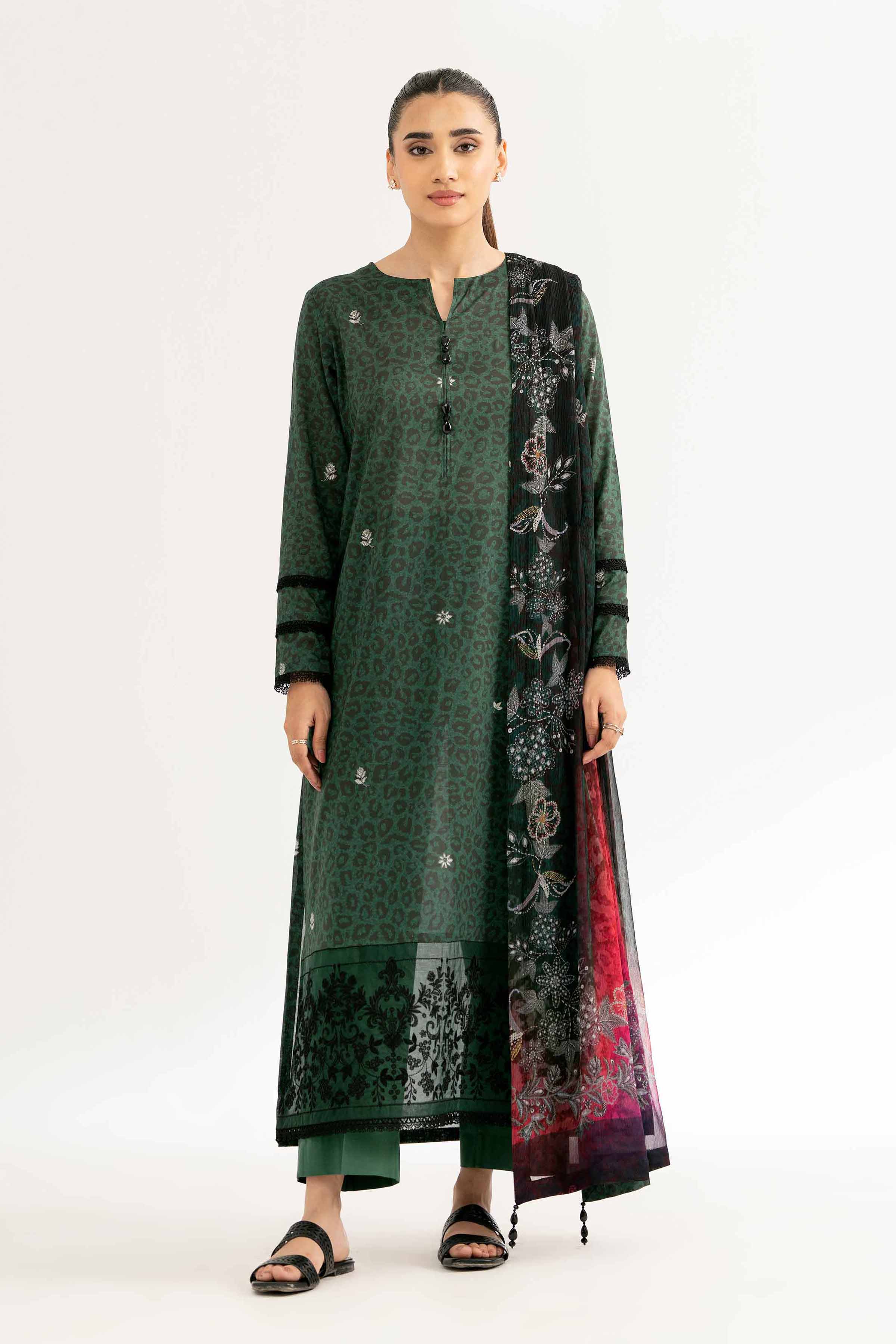 2 Piece - Digital Printed Embroidered Suit - 42501725 for Women - Unstitched Collection | Nishat | Shop Online