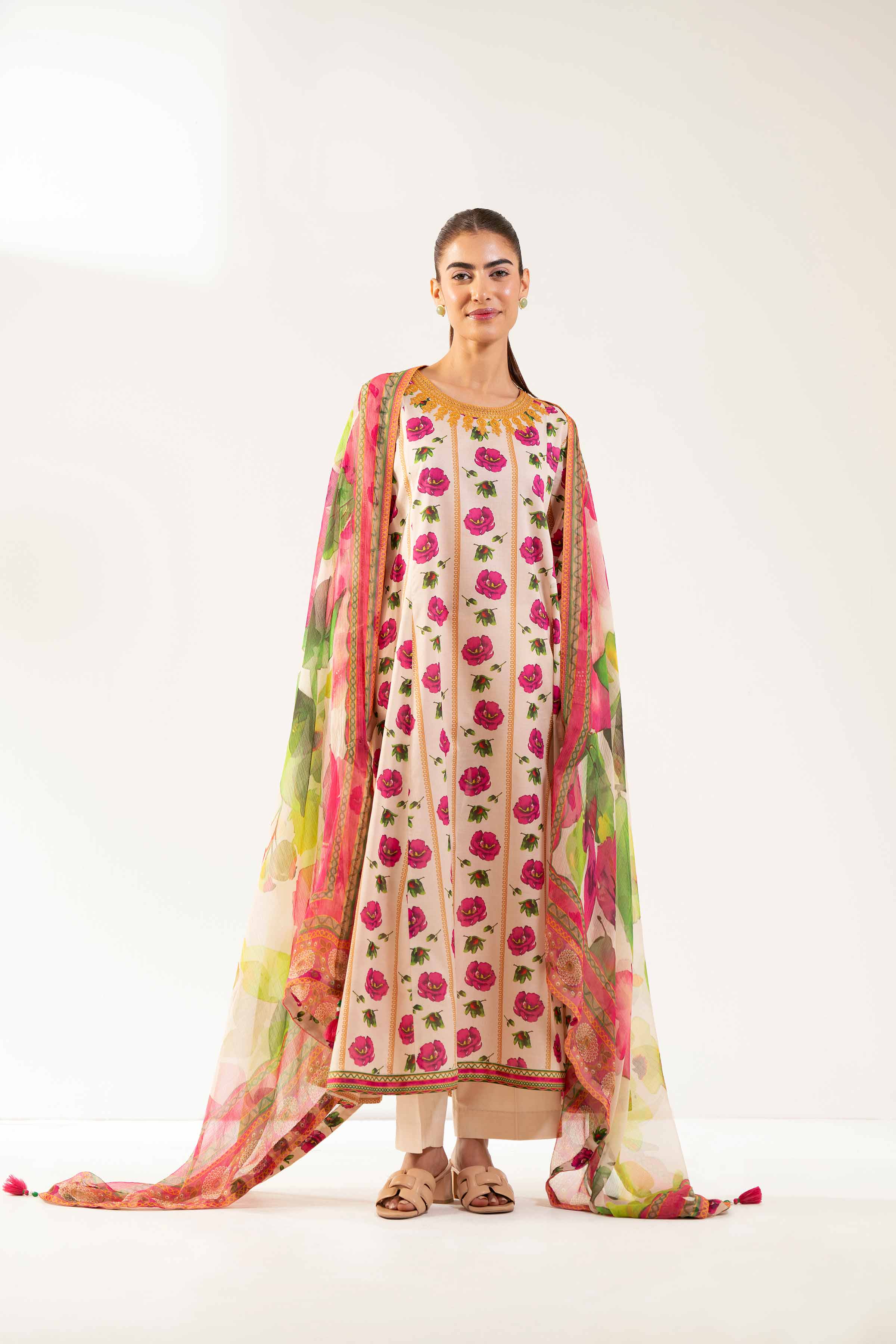 2 Piece - Digital Printed Embroidered Suit - 42501726 for Women - Unstitched Collection | Nishat | Shop Online