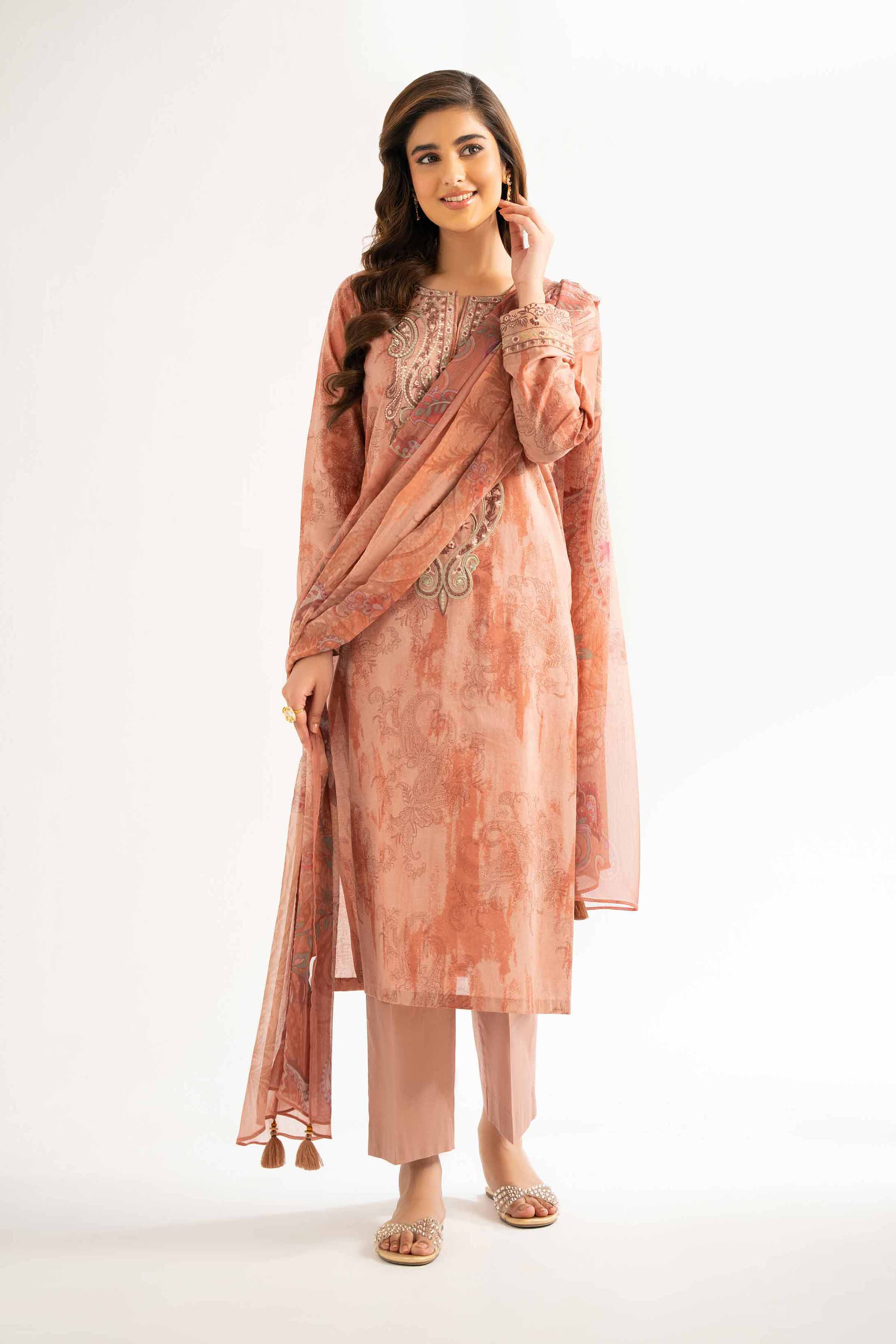 2 Piece - Digital Printed Embroidered Suit - 42501727 for Women - Unstitched Collection | Nishat | Shop Online