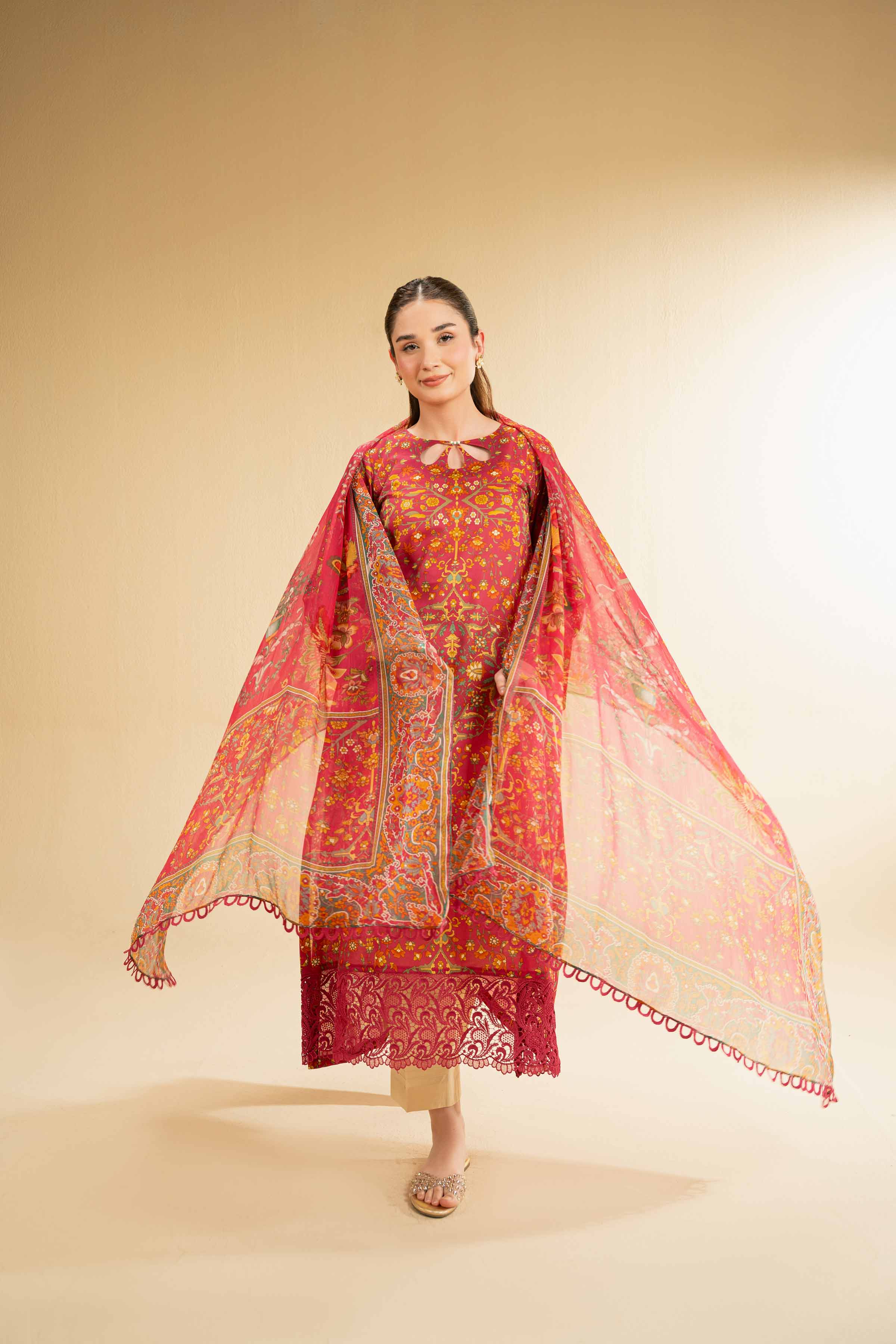 2 Piece - Digital Printed Embroidered Suit - 42501729 for Women - Unstitched Collection | Nishat | Shop Online