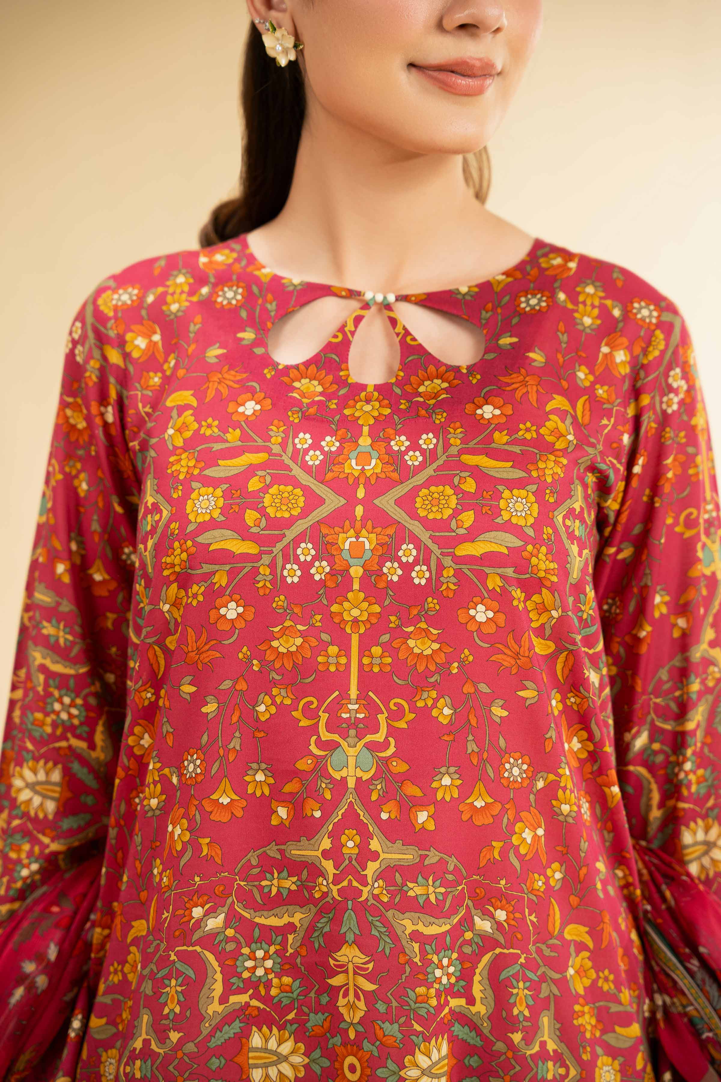 2 Piece - Digital Printed Embroidered Suit - 42501729 for Women - Unstitched Collection | Nishat | Shop Online
