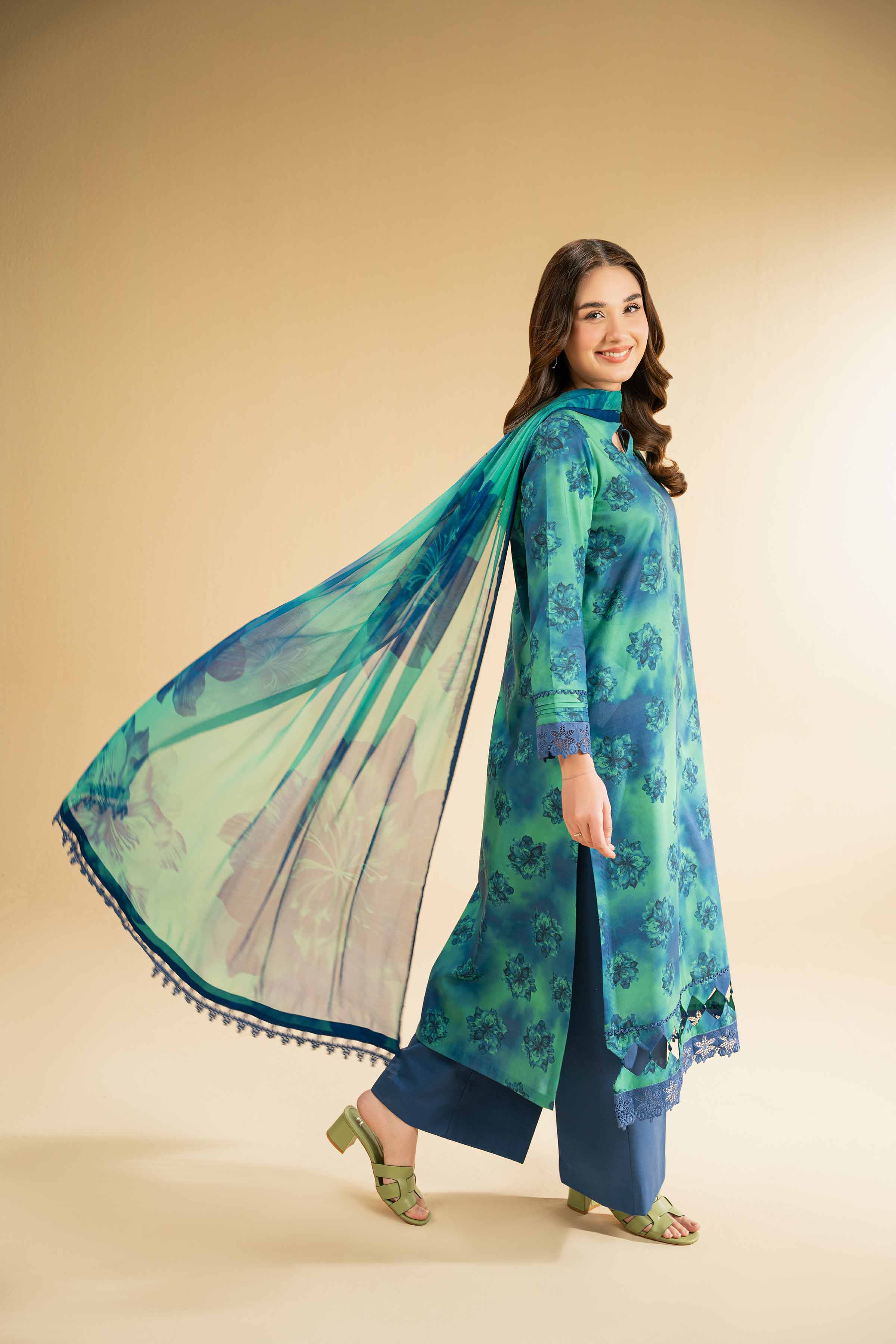 2 Piece - Digital Printed Embroidered Suit - 42501731 for Women - Unstitched Collection | Nishat | Shop Online