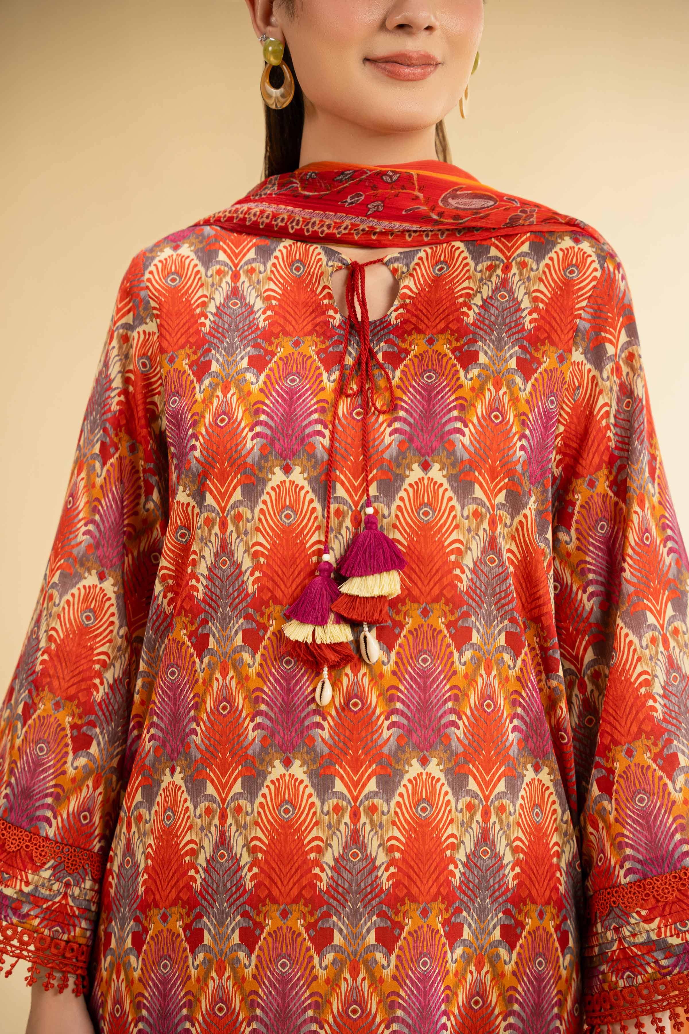 2 Piece - Digital Printed Embroidered Suit - 42501733 for Women - Unstitched Collection | Nishat | Shop Online