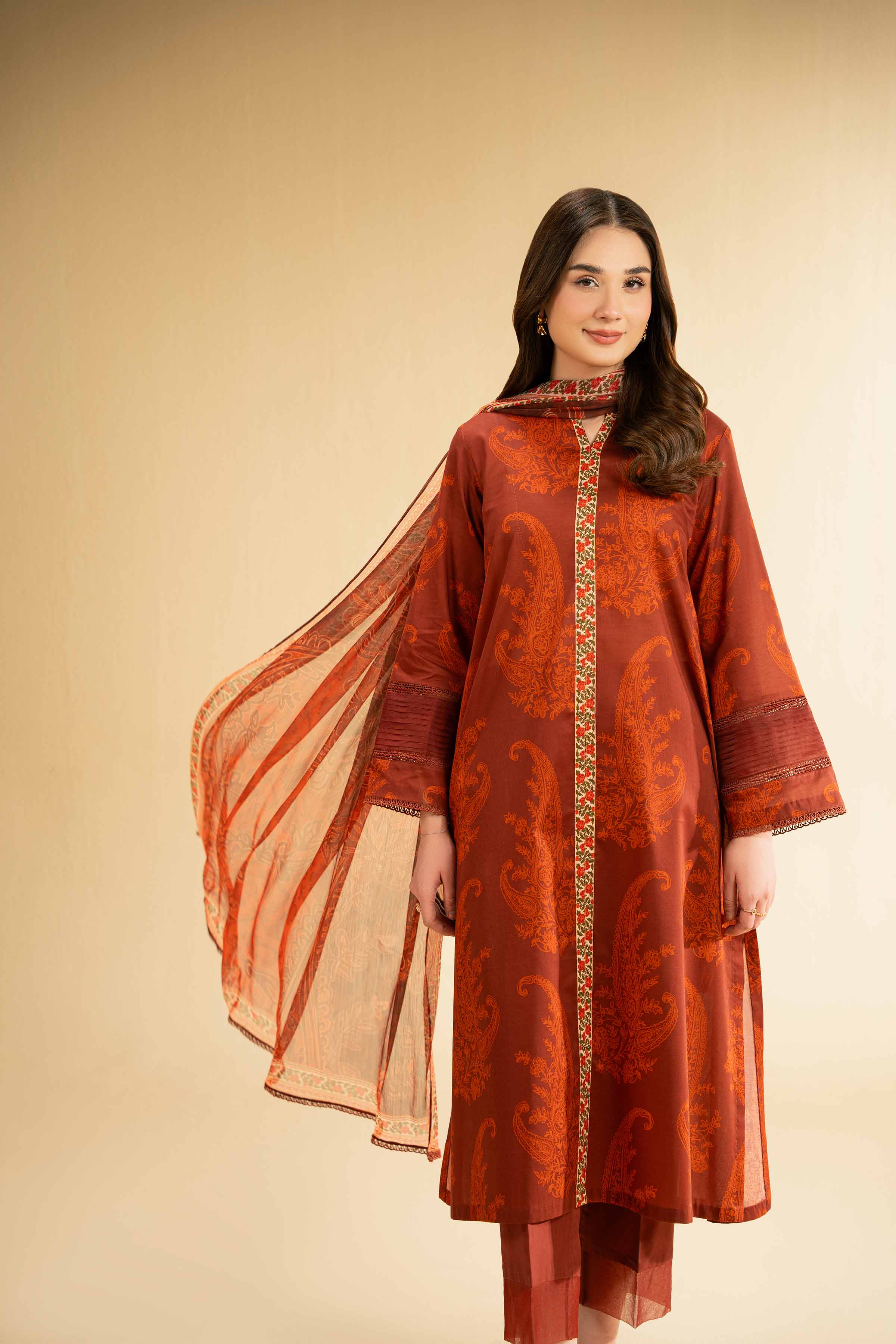 2 Piece - Digital Printed Embroidered Suit - 42501738 for Women - Unstitched Collection | Nishat | Shop Online