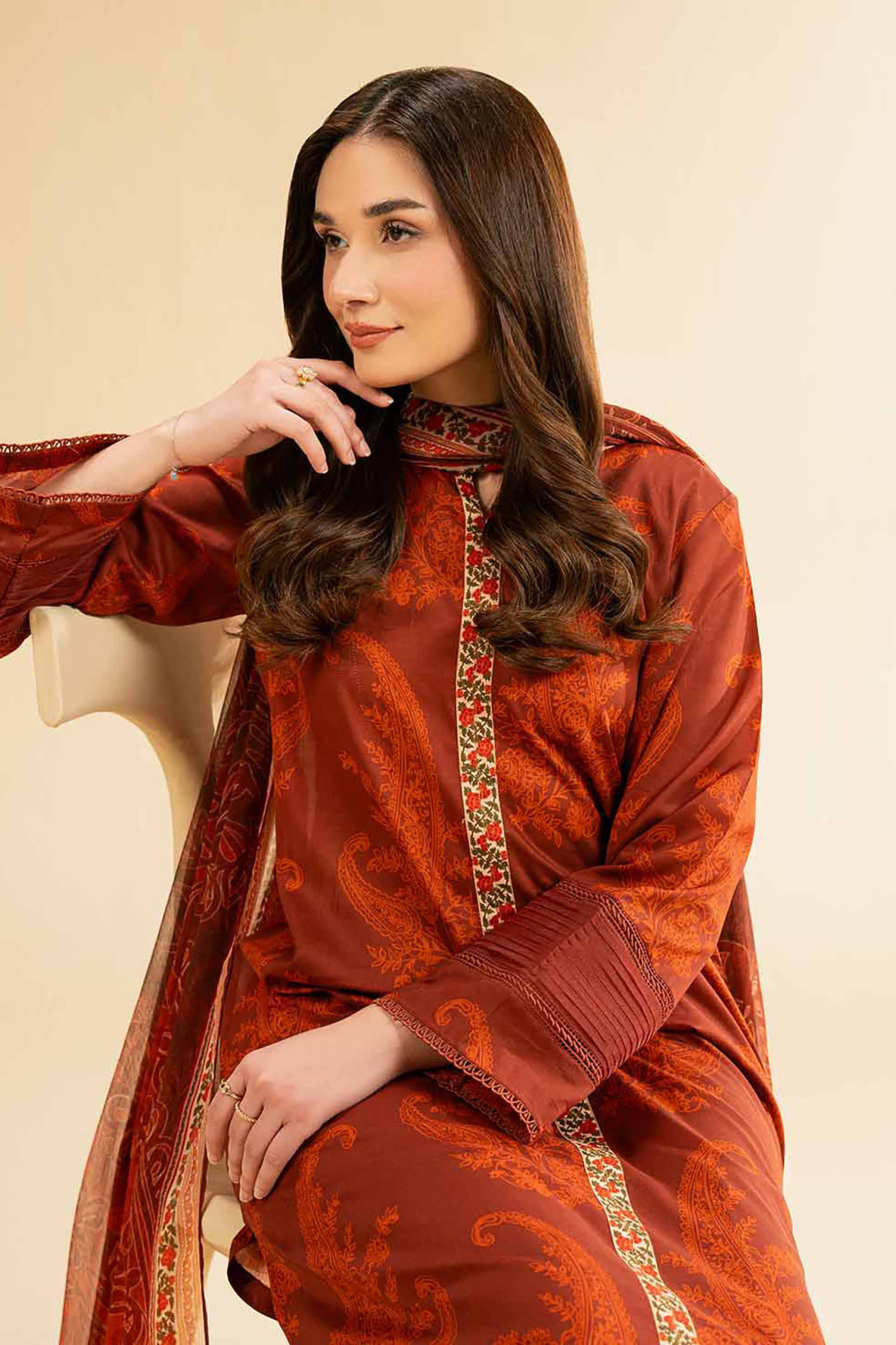 2 Piece - Digital Printed Embroidered Suit - 42501738 for Women - Unstitched Collection | Nishat | Shop Online