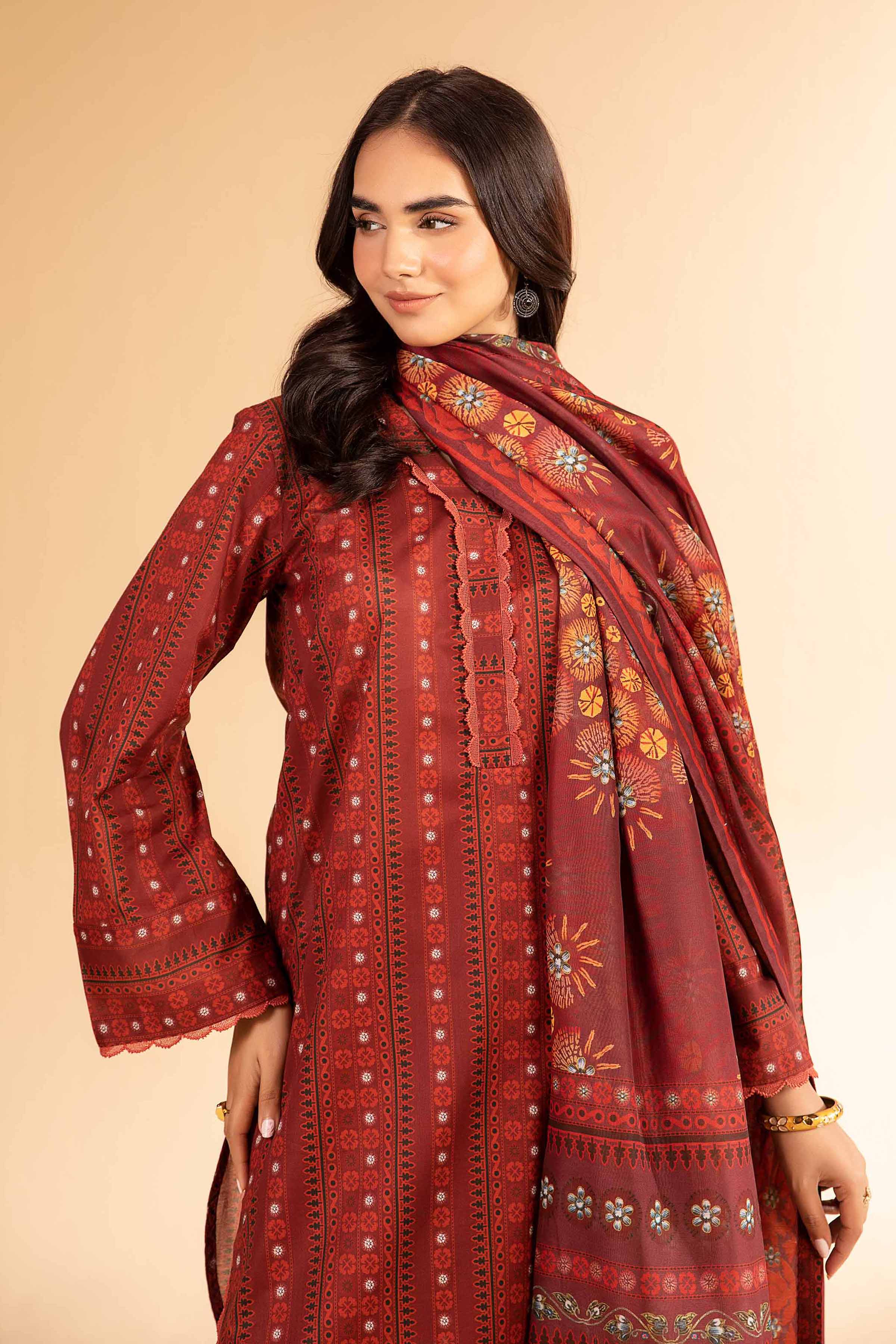 2 Piece - Digital Printed Embroidered Suit - 42501749 for Women - Unstitched Collection | Nishat | Shop Online
