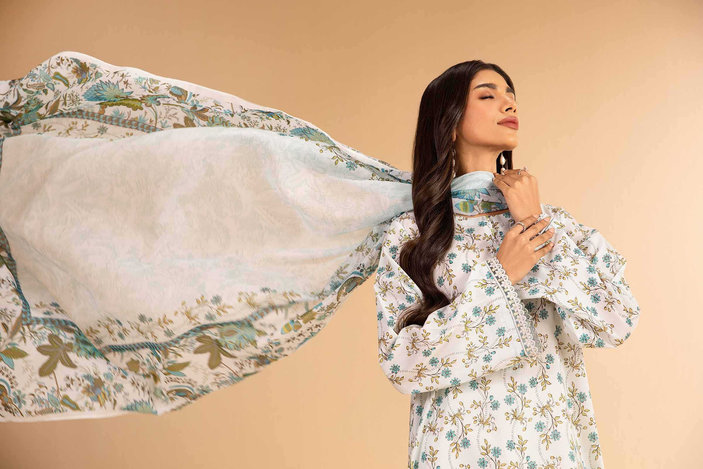 2 Piece - Digital Printed Embroidered Suit - 42501755 for Women - Unstitched Collection | Nishat | Shop Online