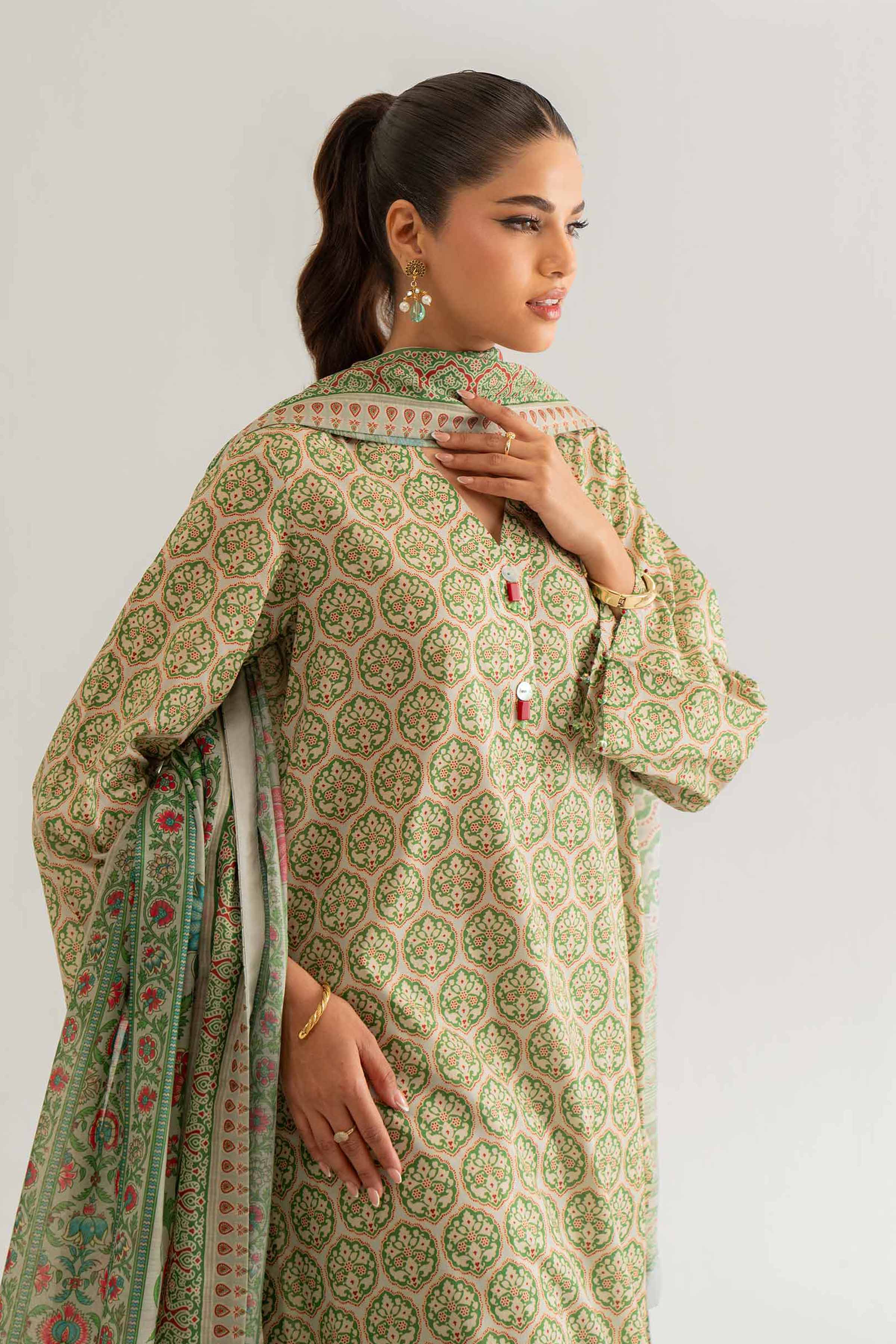 2 Piece - Digital Printed Embroidered Suit - 42501759 for Women - Unstitched Collection | Nishat | Shop Online