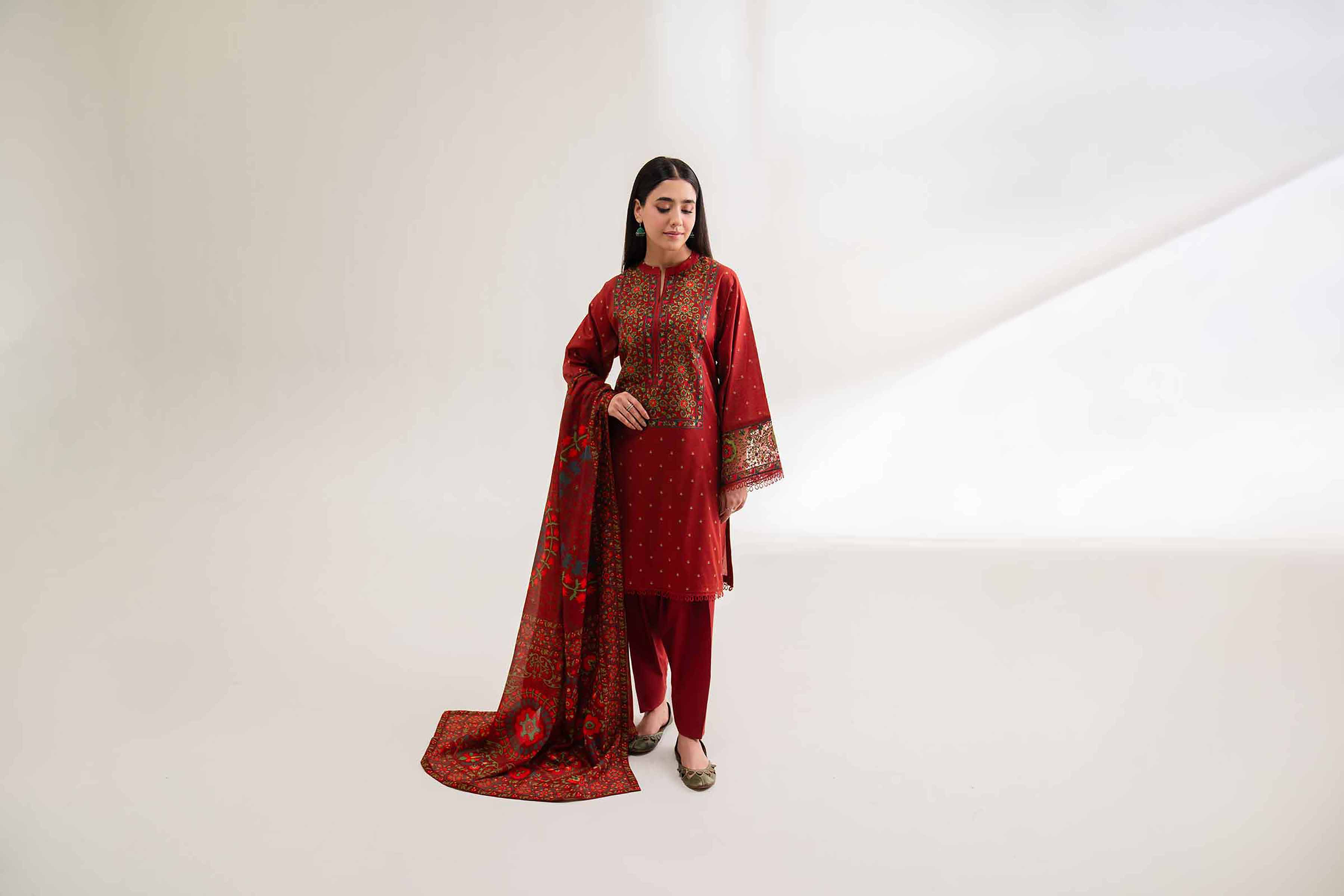 2 Piece - Digital Printed Embroidered Suit - 42501761 for Women - Unstitched Collection | Nishat | Shop Online