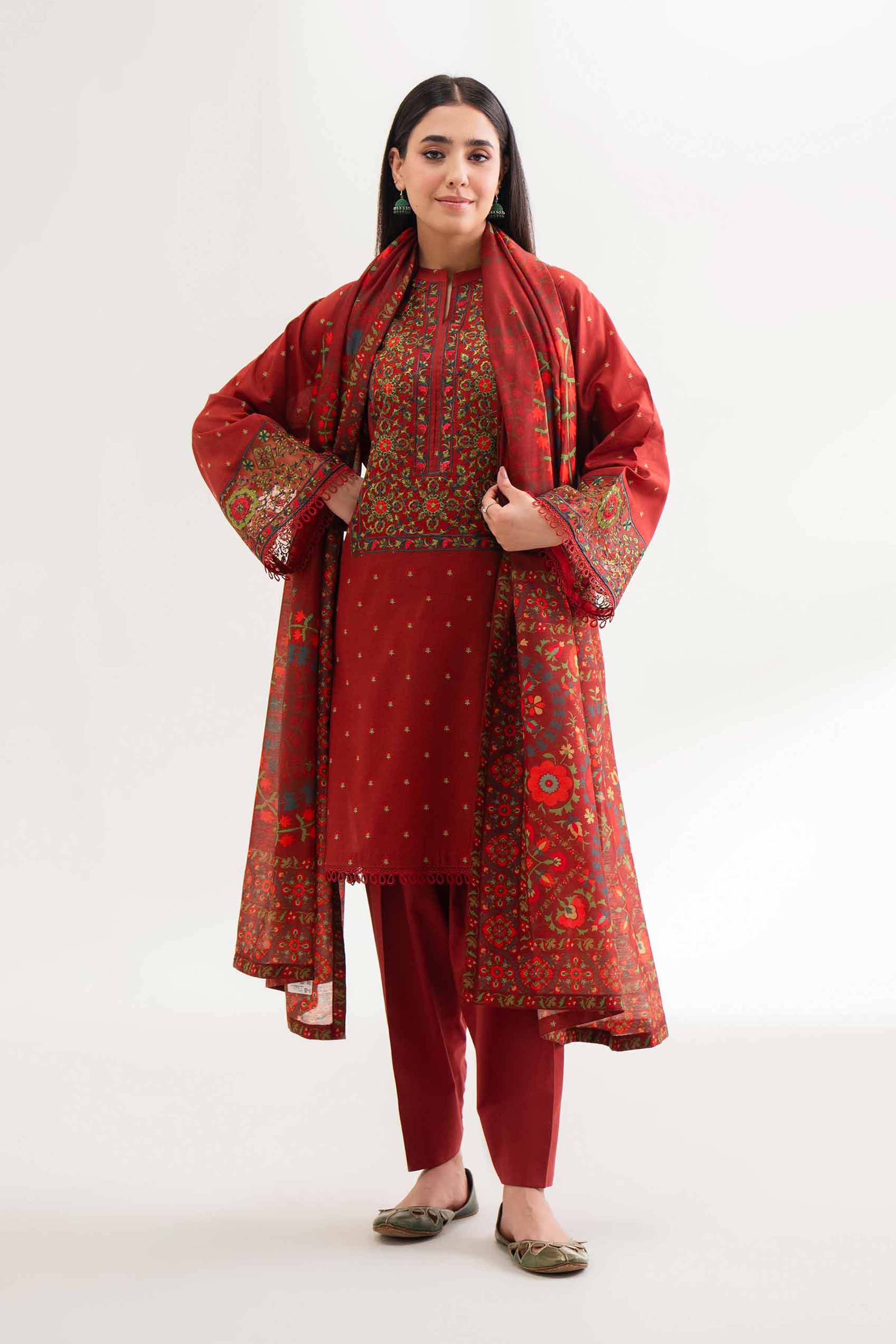 2 Piece - Digital Printed Embroidered Suit - 42501761 for Women - Unstitched Collection | Nishat | Shop Online