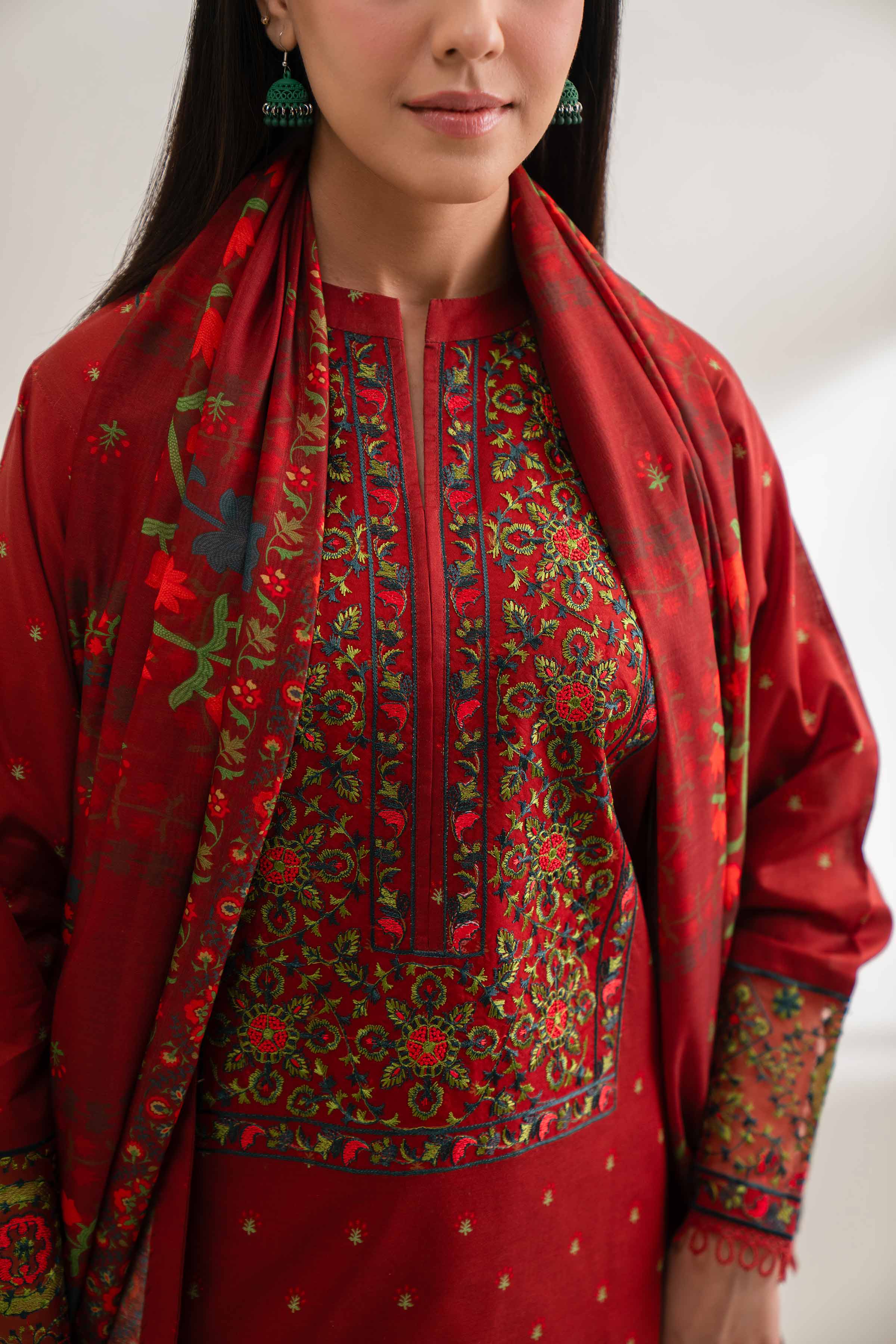 2 Piece - Digital Printed Embroidered Suit - 42501761 for Women - Unstitched Collection | Nishat | Shop Online