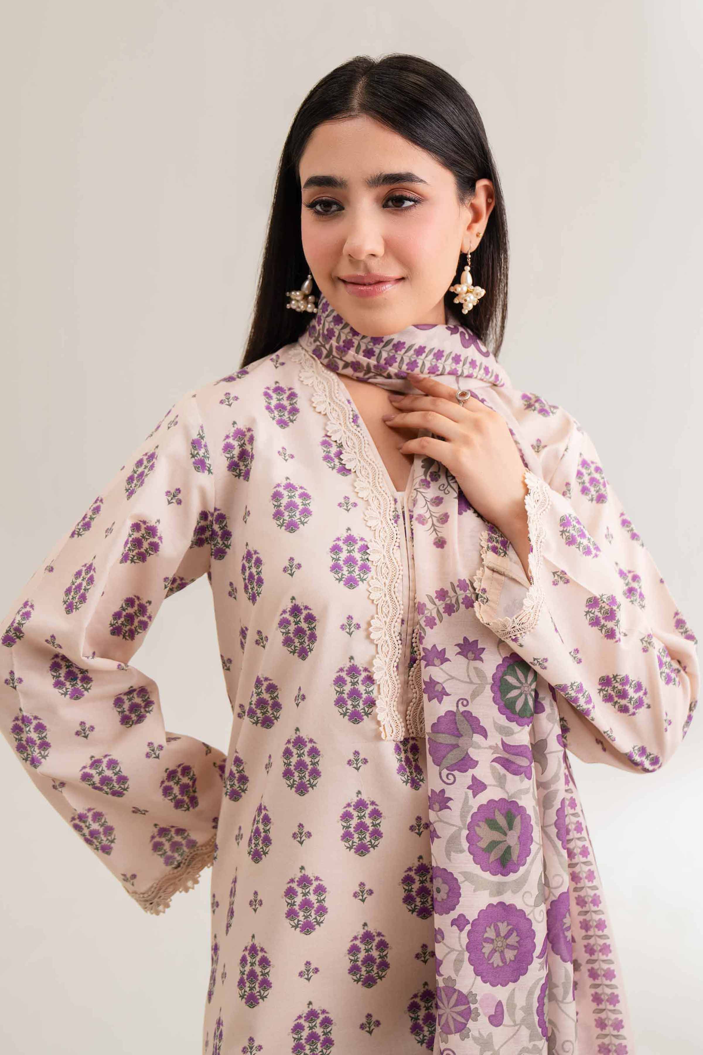 2 Piece - Digital Printed Embroidered Suit - 42501763 for Women - Unstitched Collection | Nishat | Shop Online