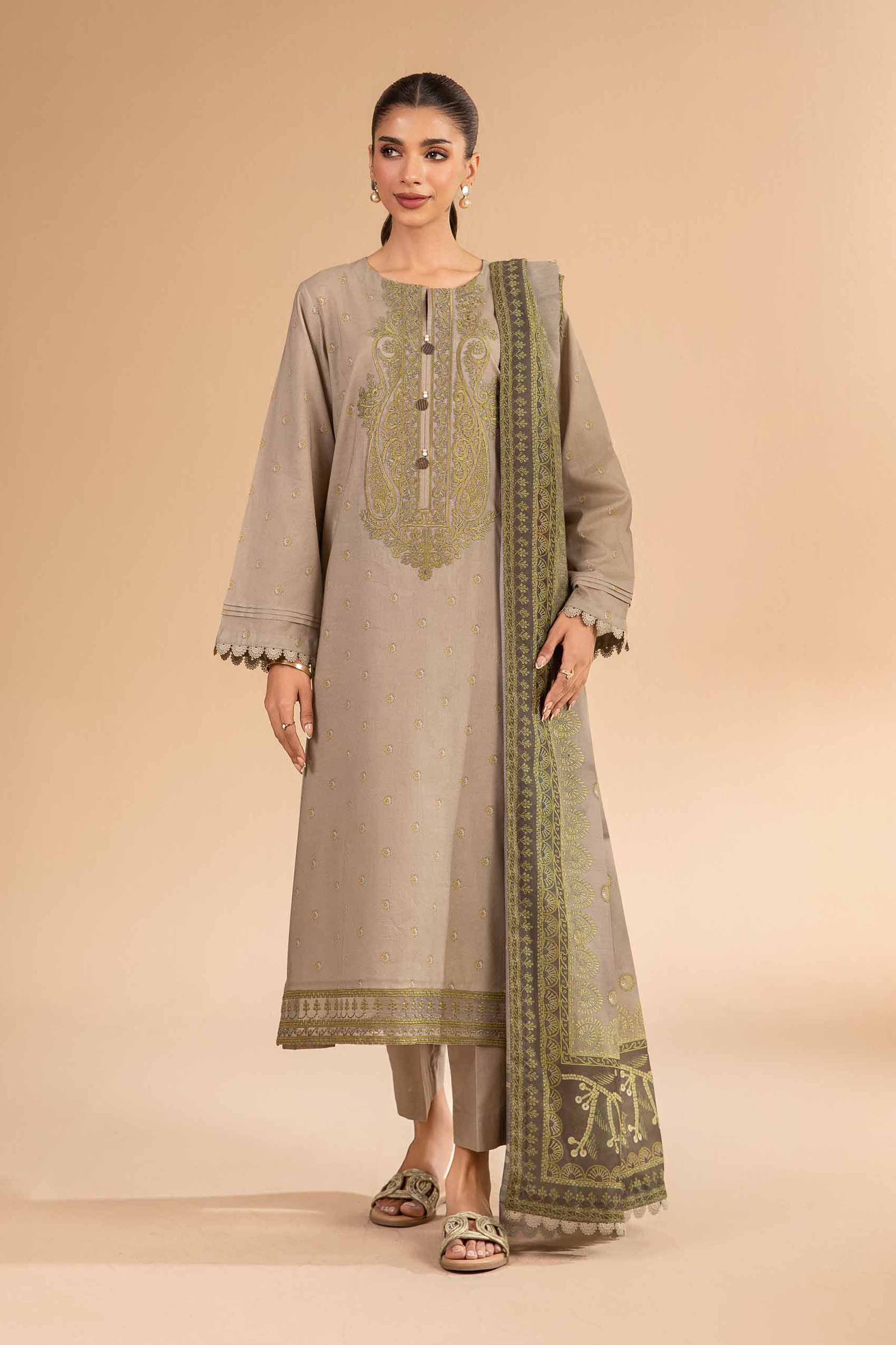 2 Piece - Digital Printed Embroidered Suit - 42501764 for Women - Unstitched Collection | Nishat | Shop Online