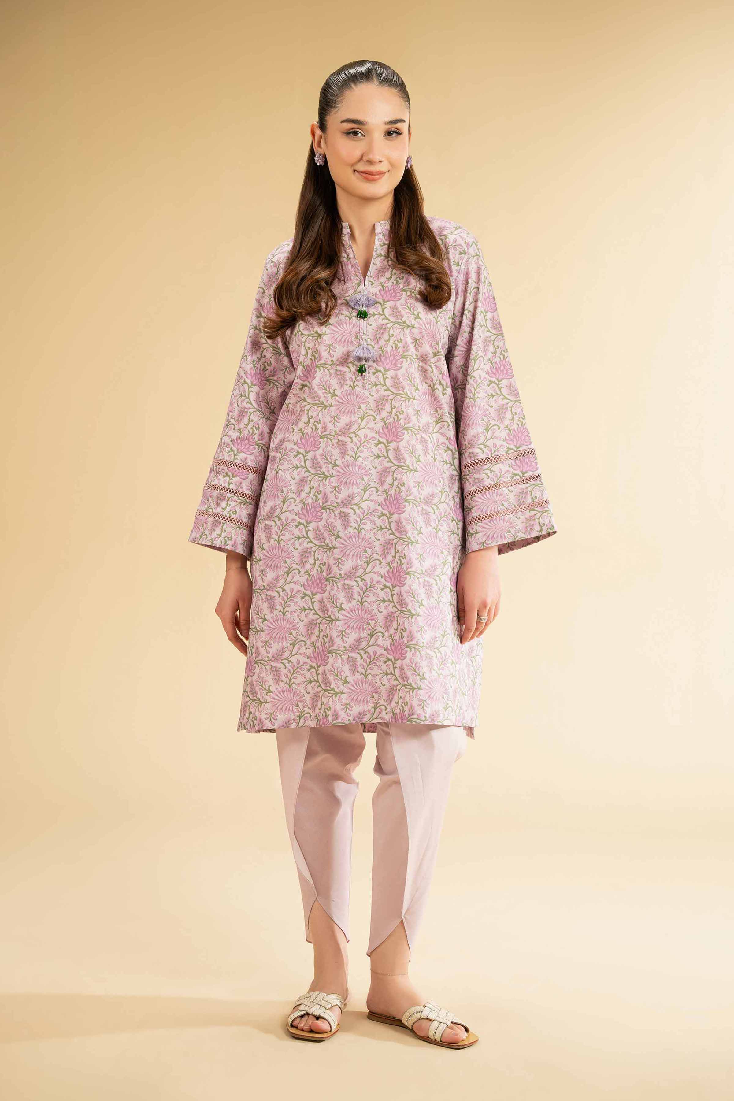 2 Piece - Digital Printed Embroidered Suit - 42501769 for Women - Unstitched Collection | Nishat | Shop Online