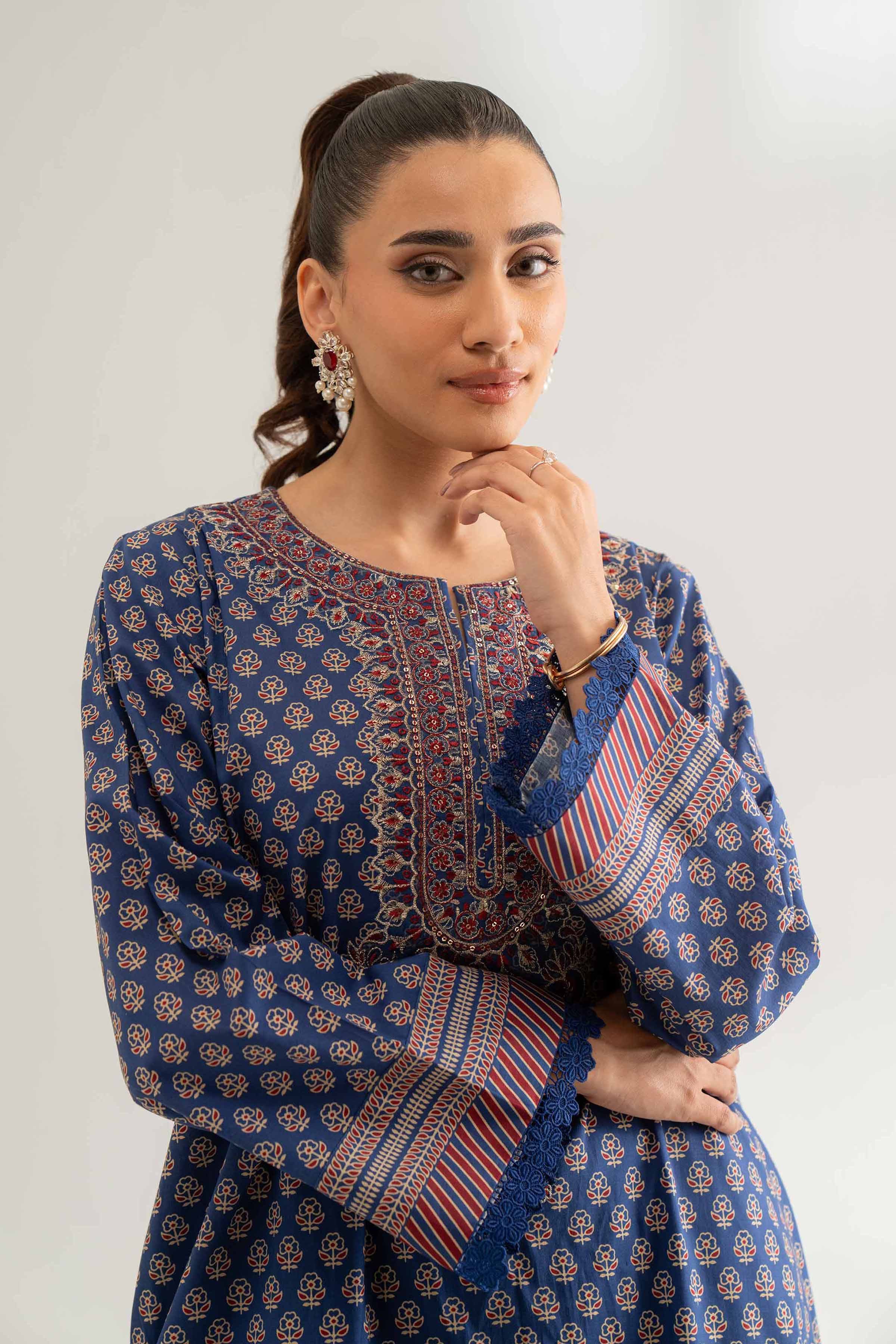 2 Piece - Digital Printed Embroidered Suit - 42501777 for Women - Unstitched Collection | Nishat | Shop Online