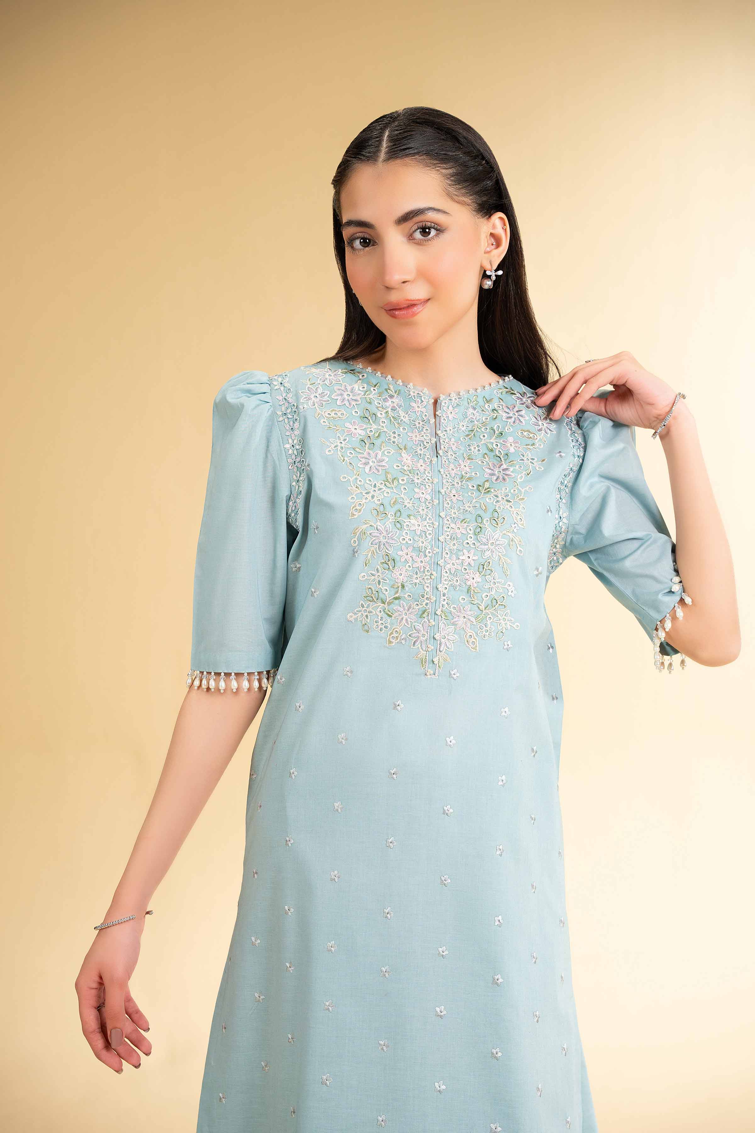 2 Piece - Dyed Embroidered Suit - 42501790 for Women - Unstitched Collection | Nishat | Shop Online