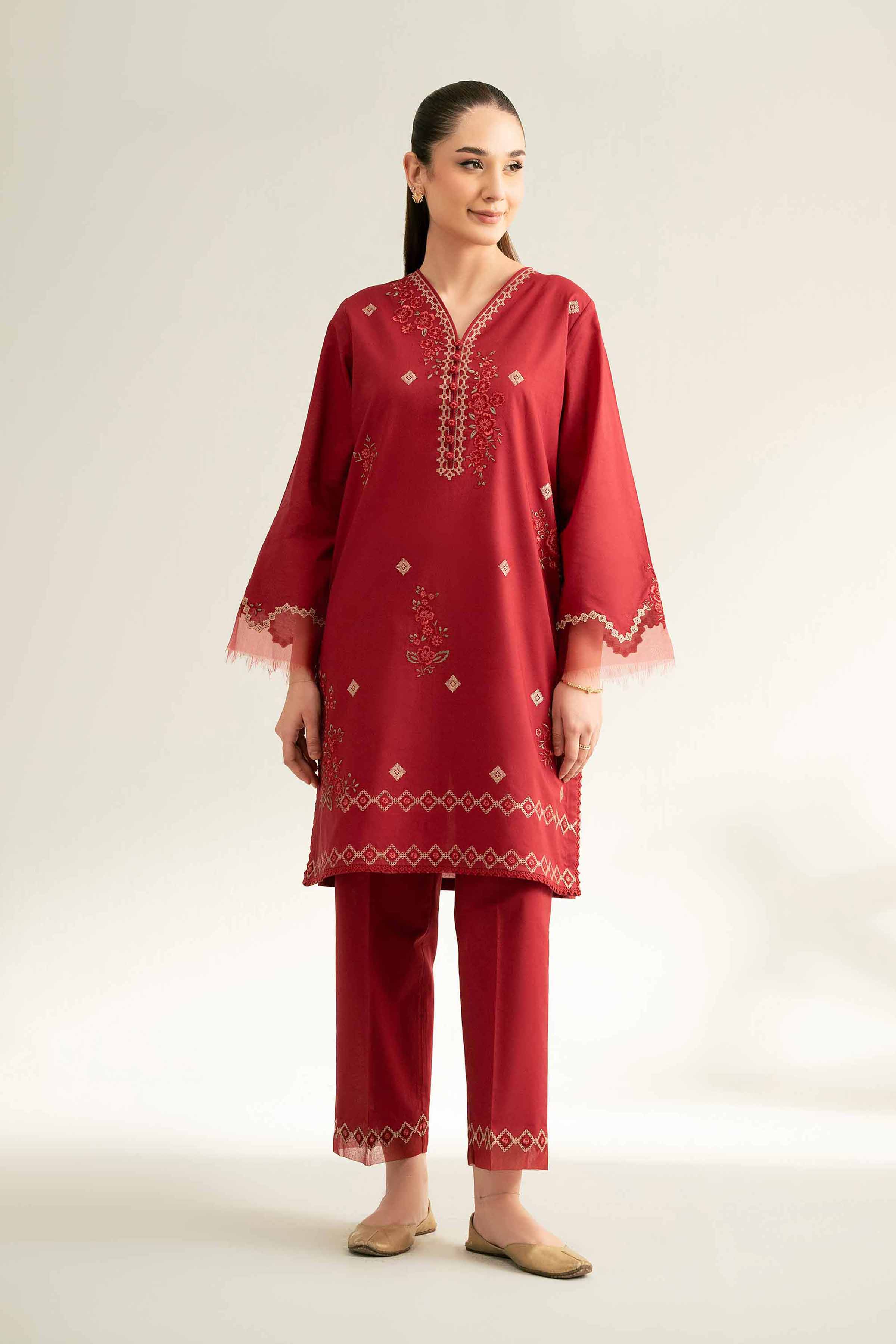 2 Piece - Dyed Embroidered Suit - 42501794 for Women - Unstitched Collection | Nishat | Shop Online