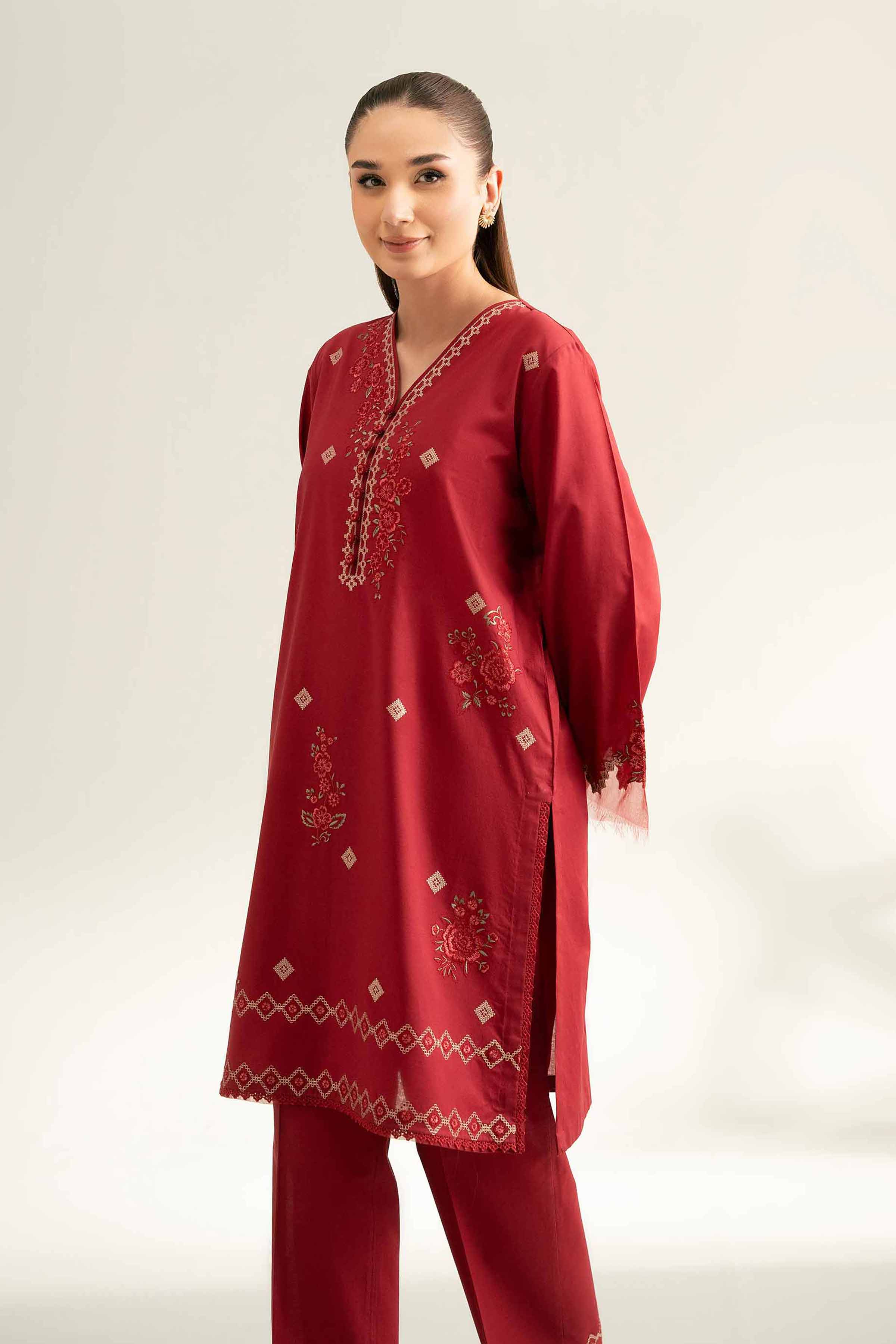 2 Piece - Dyed Embroidered Suit - 42501794 for Women - Unstitched Collection | Nishat | Shop Online