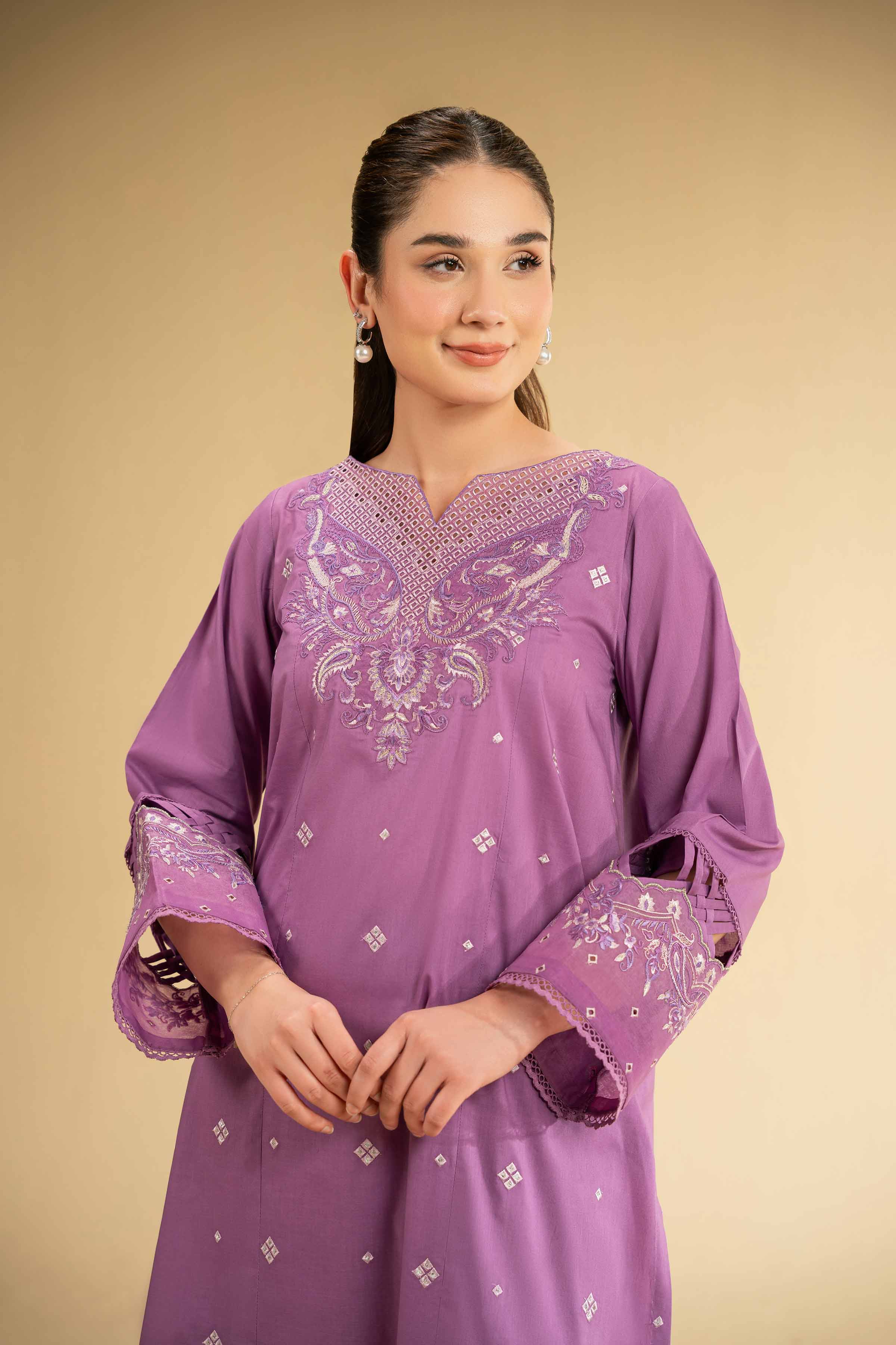 2 Piece - Dyed Embroidered Suit - 42501795 for Women - Unstitched Collection | Nishat | Shop Online