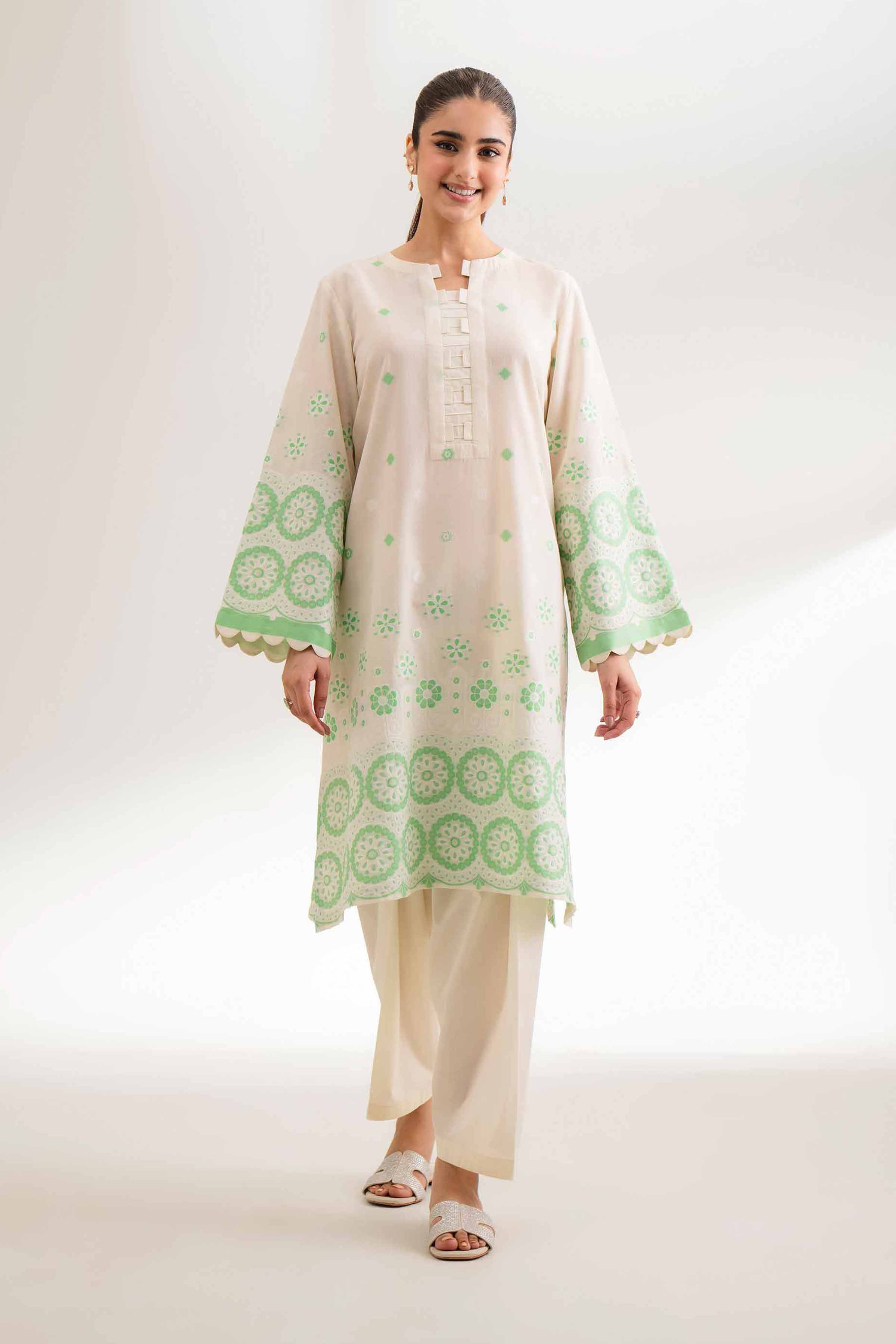 2 Piece - Jacquard Suit - 42501800 for Women - Unstitched Collection | Nishat | Shop Online