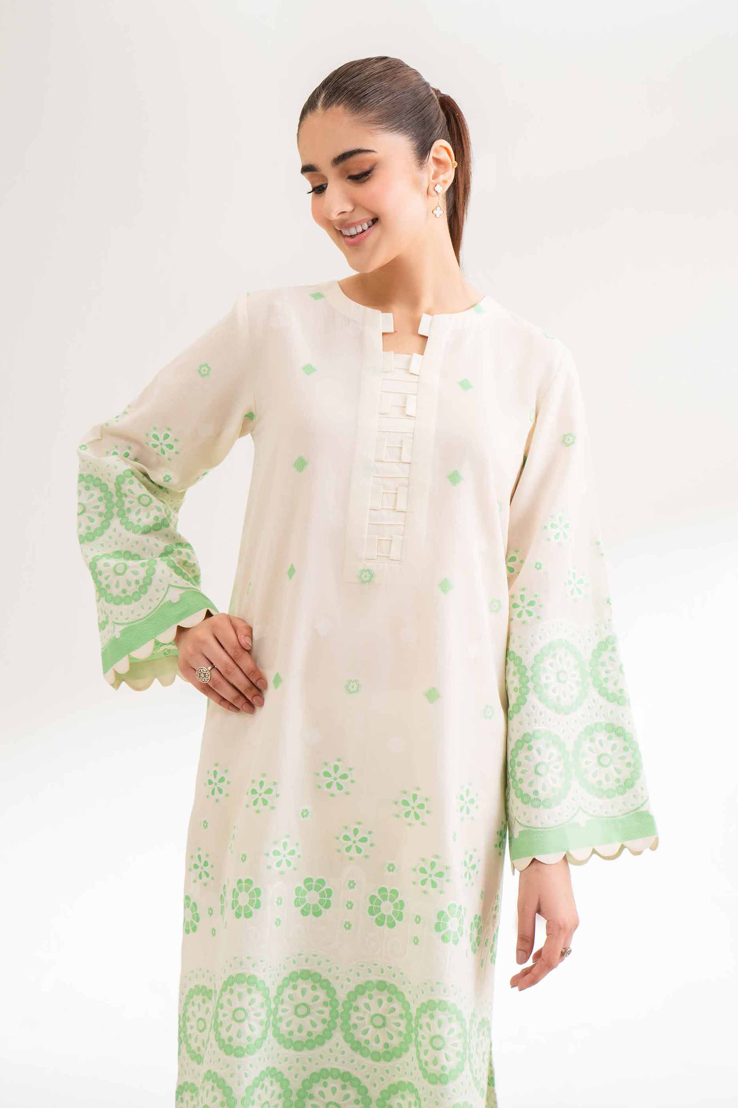 2 Piece - Jacquard Suit - 42501800 for Women - Unstitched Collection | Nishat | Shop Online