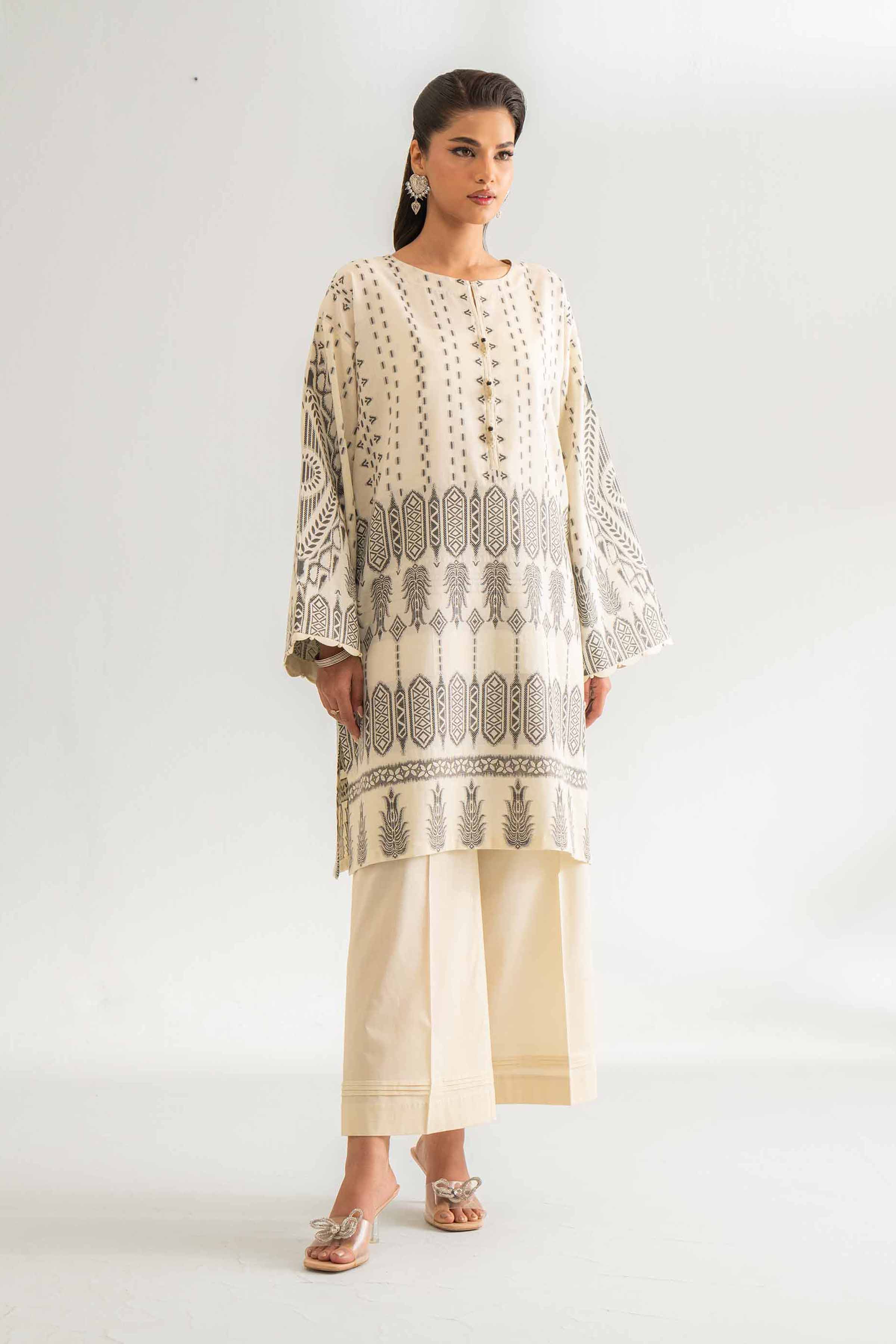 2 Piece - Jacquard Suit - 42501804 for Women - Unstitched Collection | Nishat | Shop Online