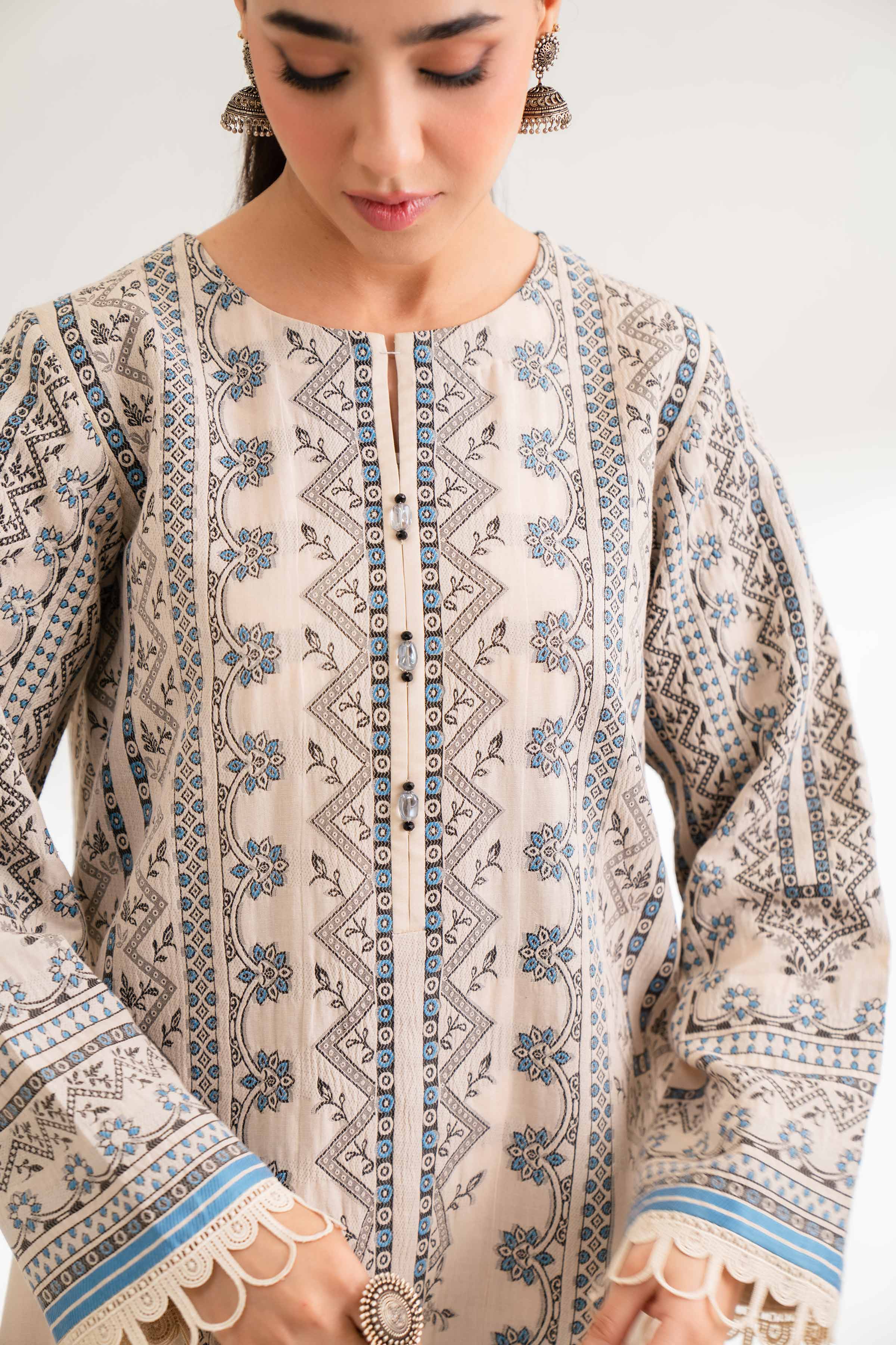 2 Piece - Jacquard Suit - 42501805 for Women - Unstitched Collection | Nishat | Shop Online