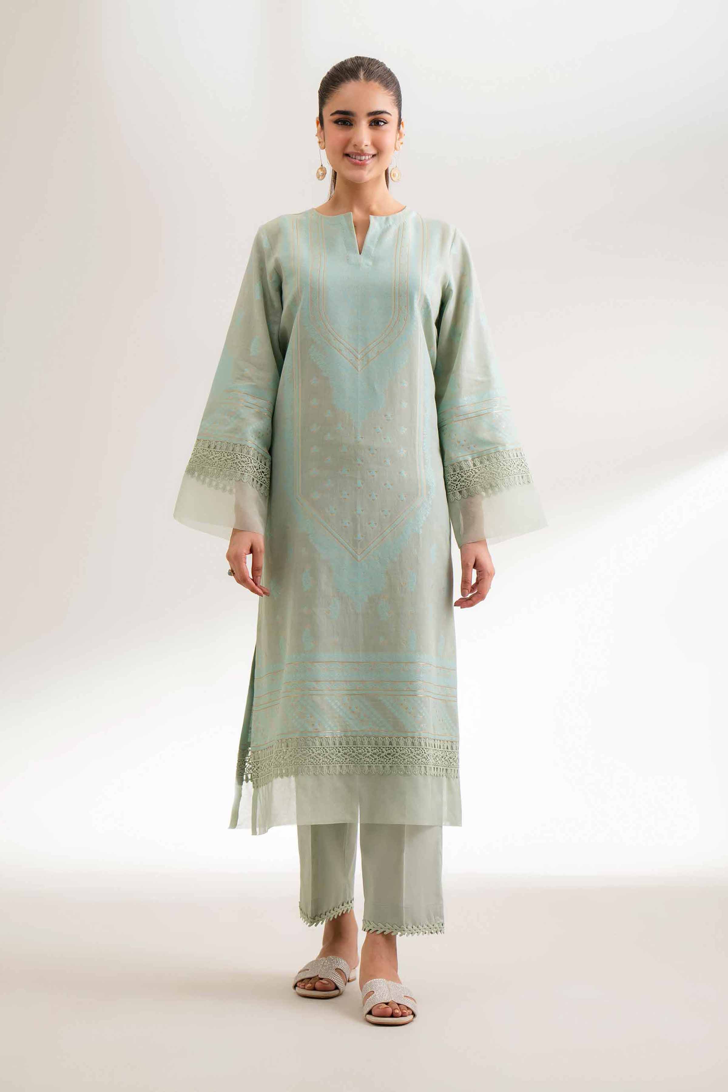 2 Piece - Jacquard Suit - 42501806 for Women - Unstitched Collection | Nishat | Shop Online