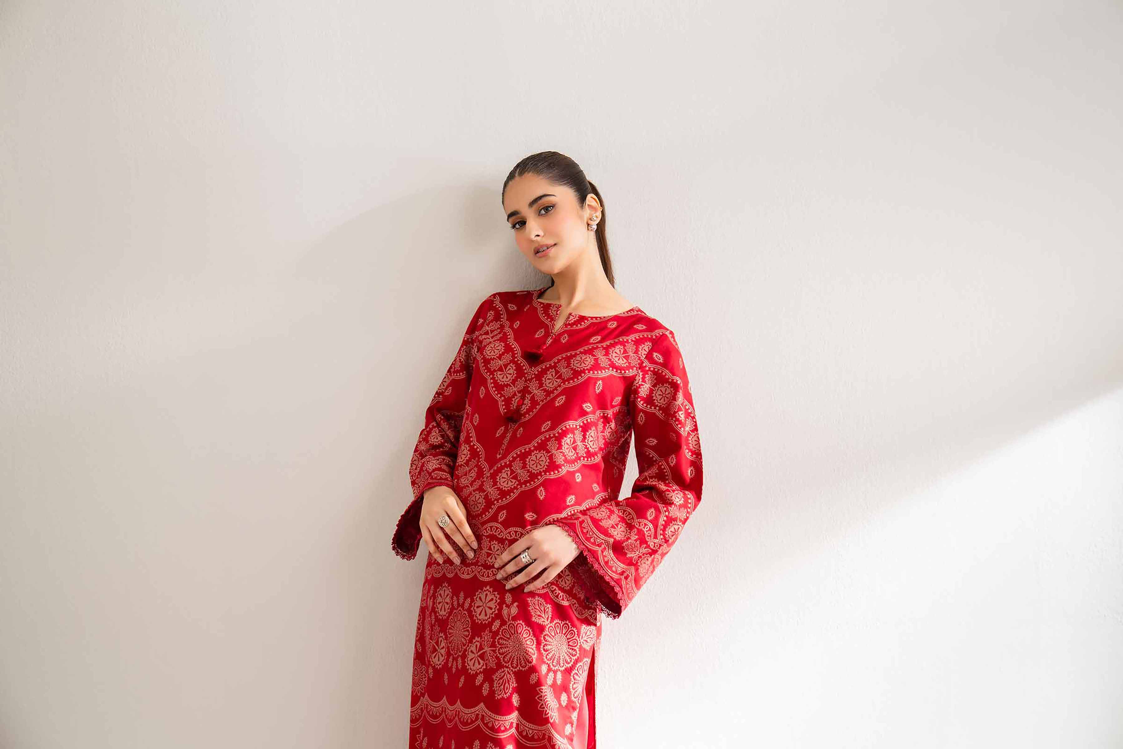2 Piece - Jacquard Suit - 42501807 for Women - Unstitched Collection | Nishat | Shop Online