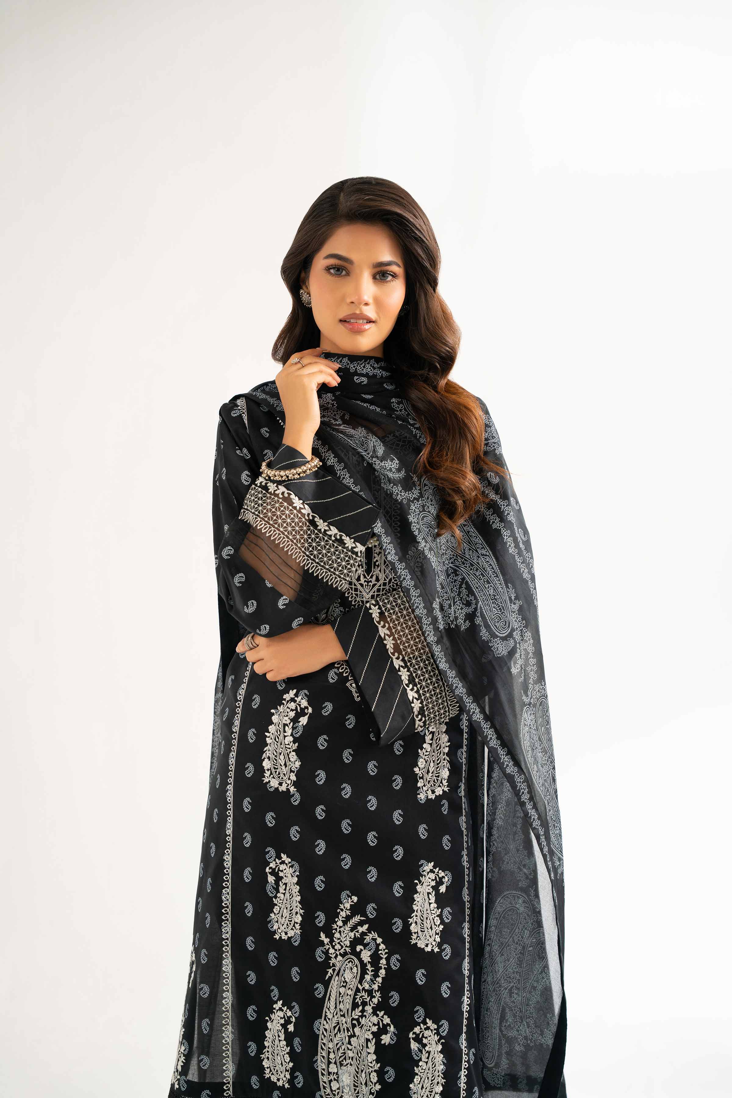 3 Piece - Paste Printed Embroidered Suit - 42501811 for Women - Unstitched Collection | Nishat | Shop Online