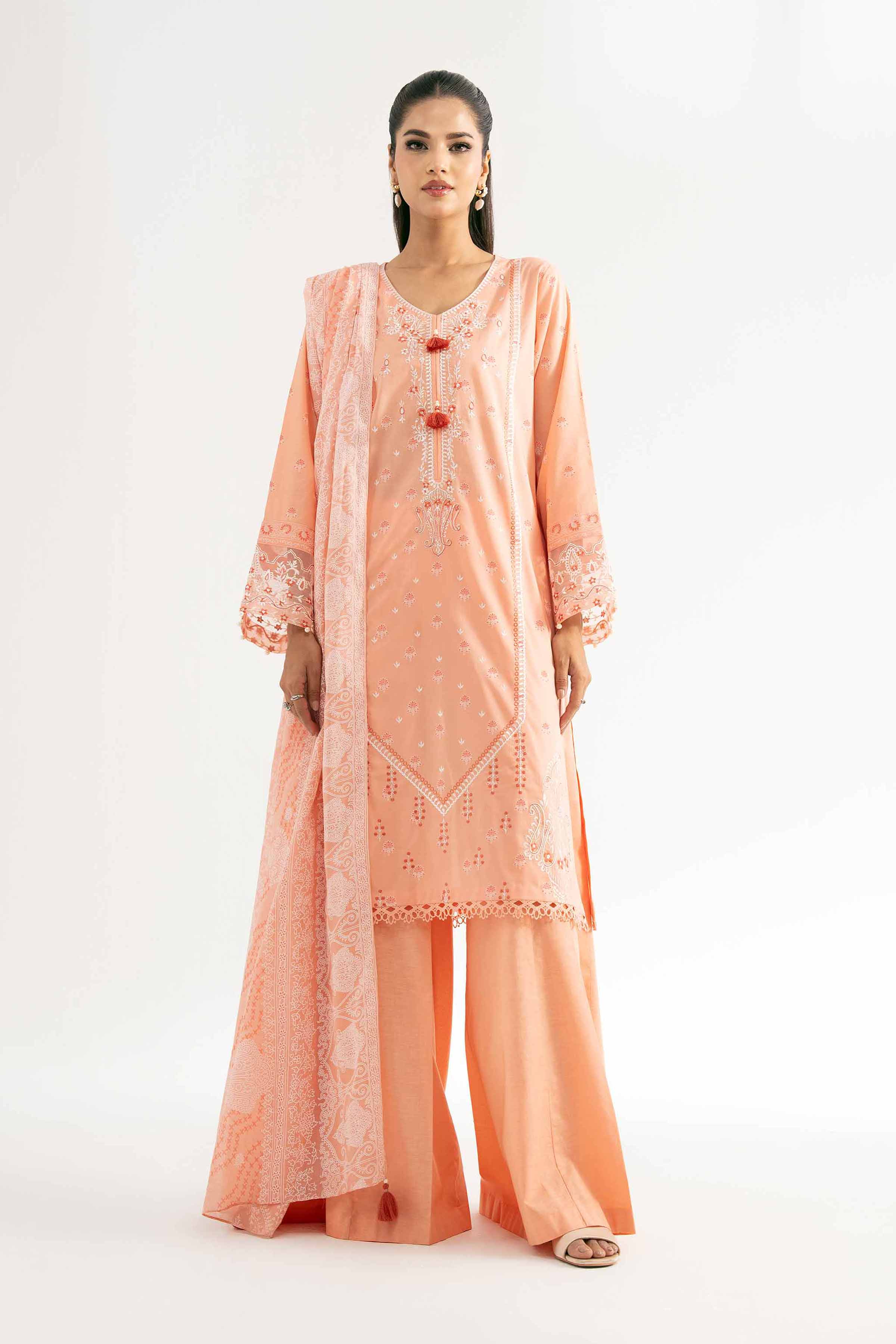 3 Piece - Paste Printed Embroidered Suit - 42501816 for Women - Unstitched Collection | Nishat | Shop Online