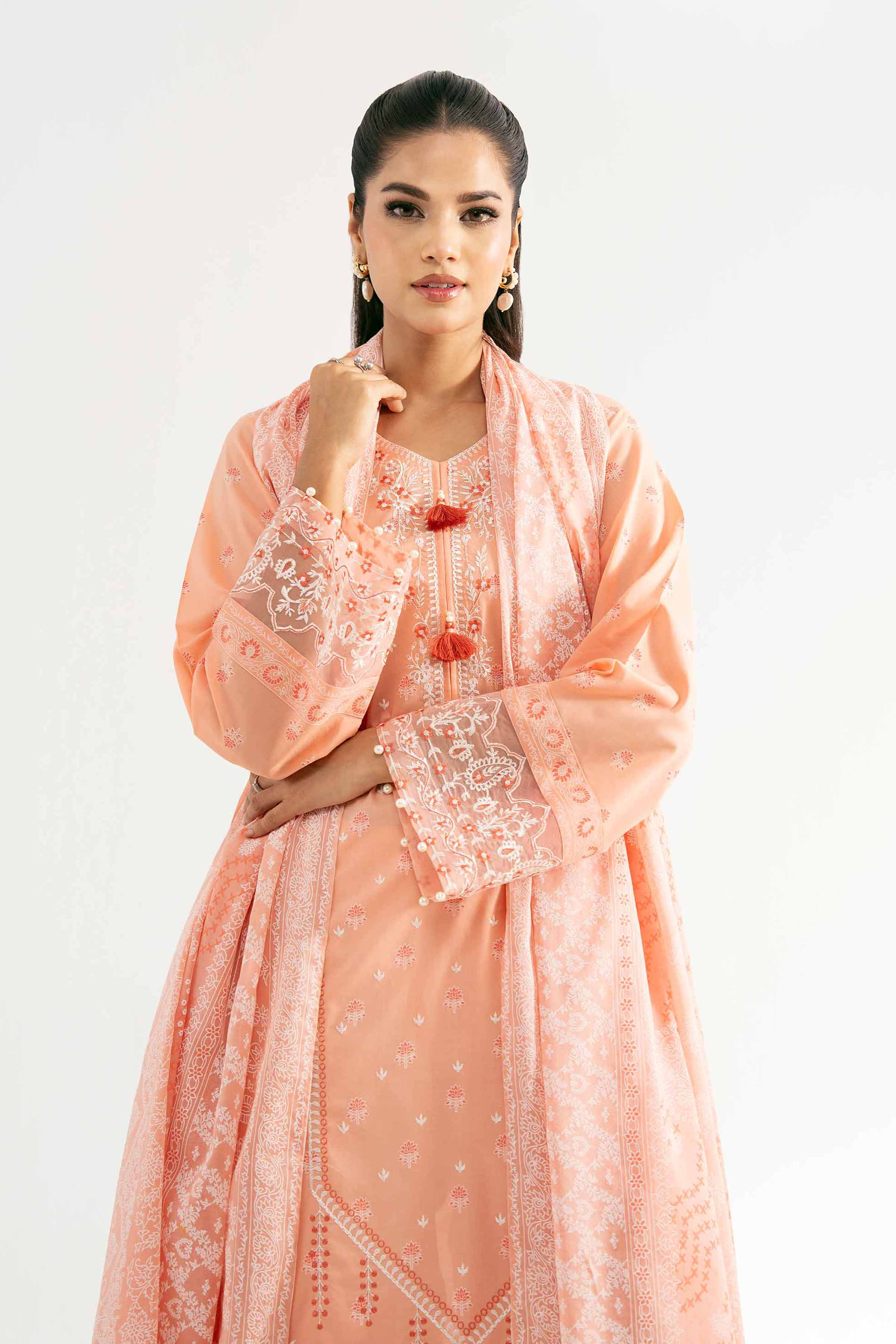 3 Piece - Paste Printed Embroidered Suit - 42501816 for Women - Unstitched Collection | Nishat | Shop Online
