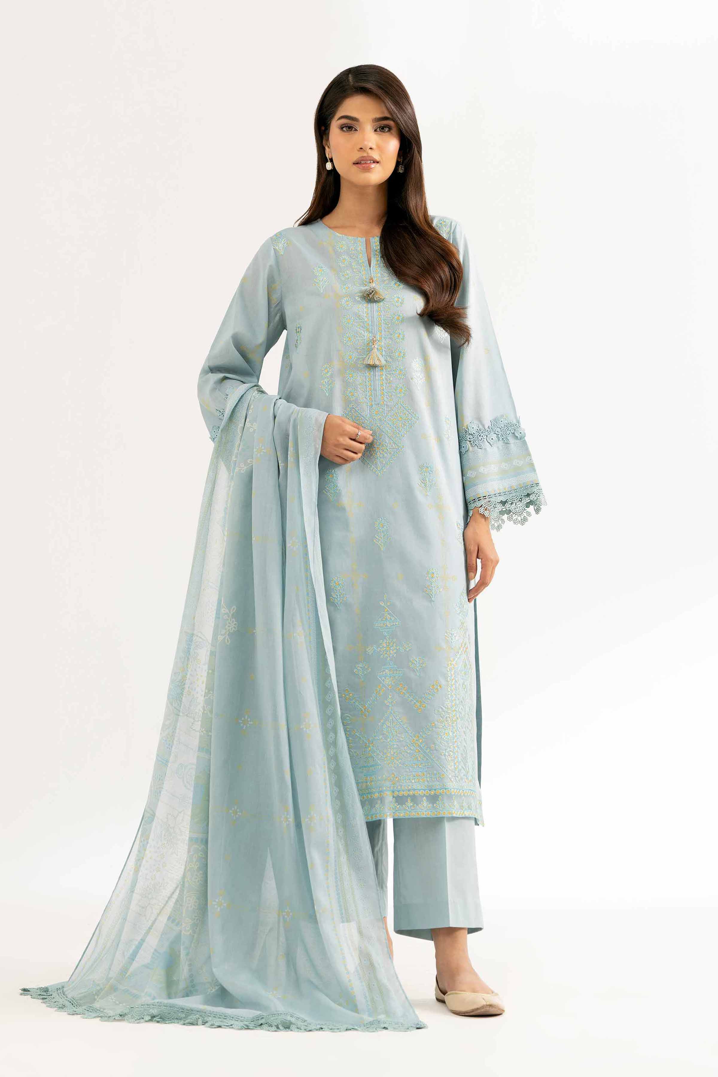 3 Piece - Paste Printed Embroidered Suit - 42501817 for Women - Unstitched Collection | Nishat | Shop Online