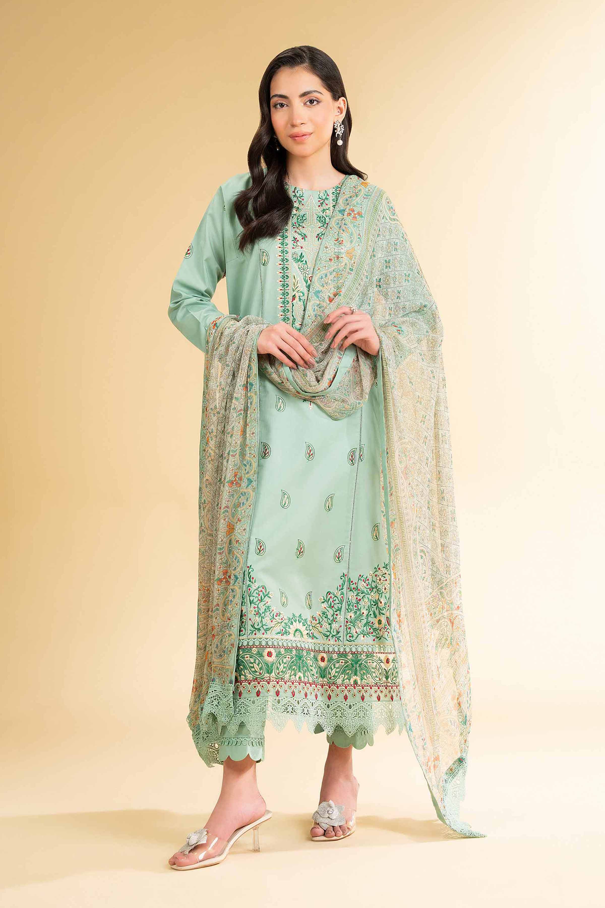 3 Piece - Jacquard Embroidered Suit - 42501822 for Women - Unstitched Collection | Nishat | Shop Online