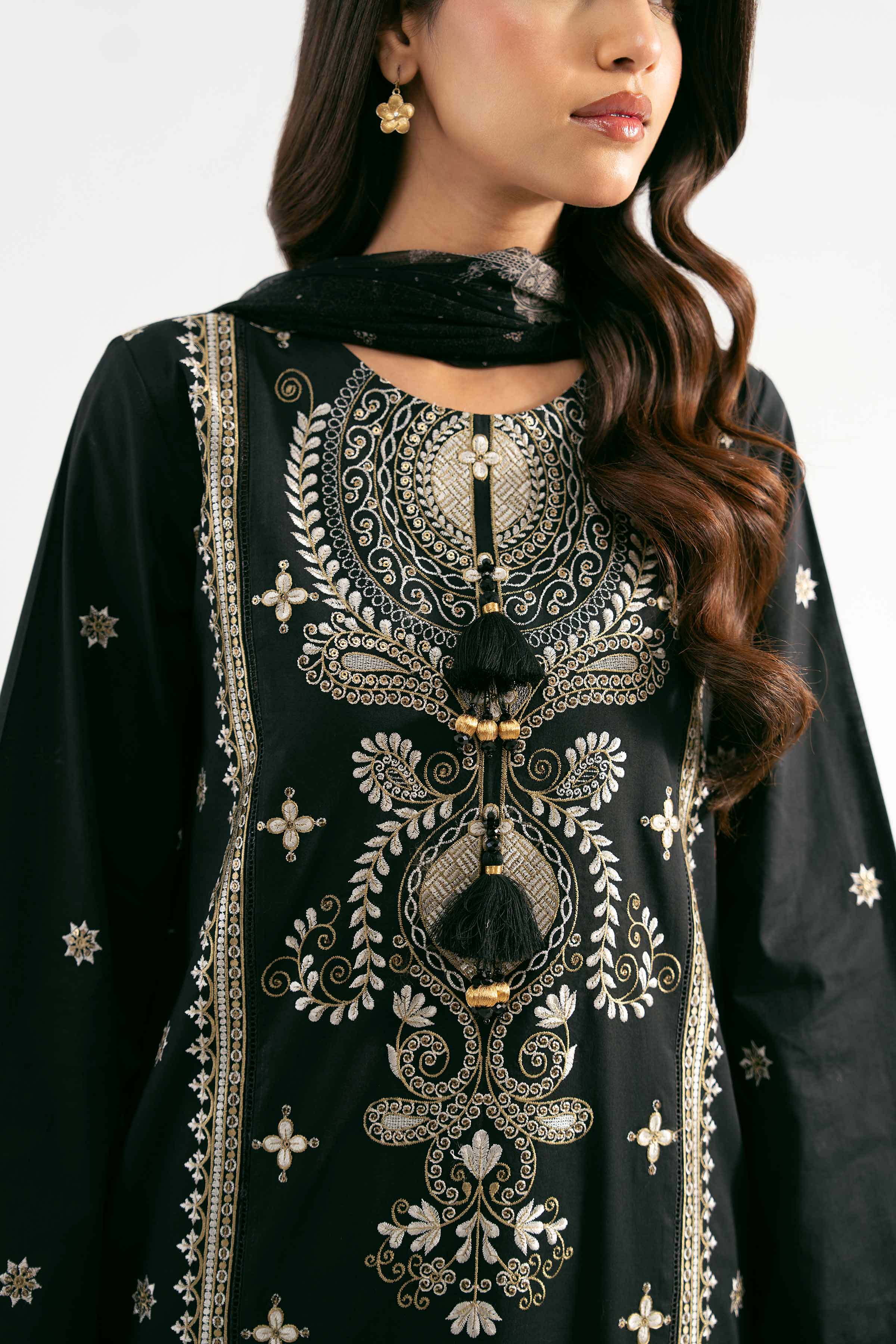 3 Piece - Jacquard Embroidered Suit - 42501828 for Women - Unstitched Collection | Nishat | Shop Online