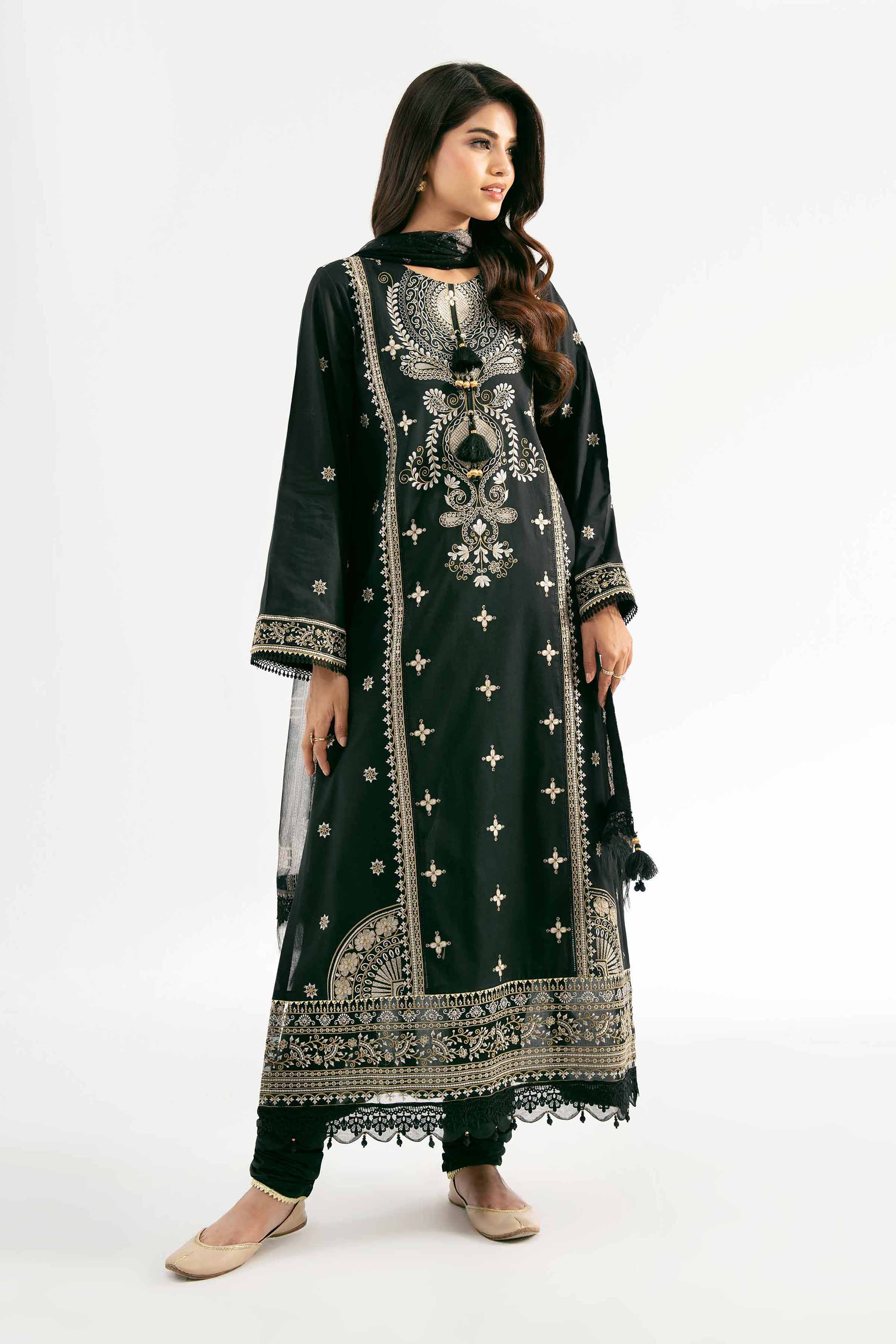 3 Piece - Jacquard Embroidered Suit - 42501828 for Women - Unstitched Collection | Nishat | Shop Online
