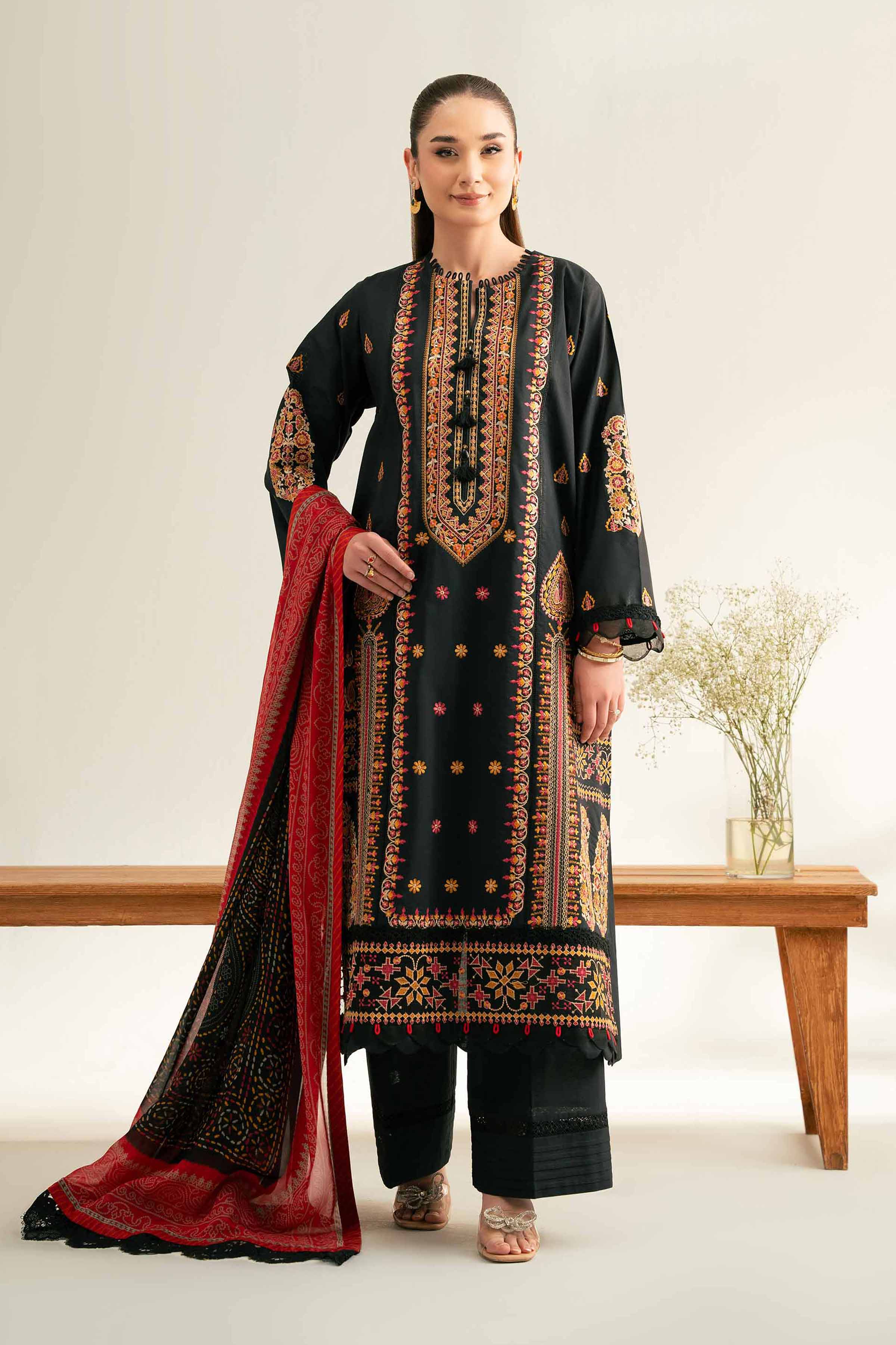 3 Piece - Digital Printed Embroidered Suit - 42501829 for Women - Unstitched Collection | Nishat | Shop Online