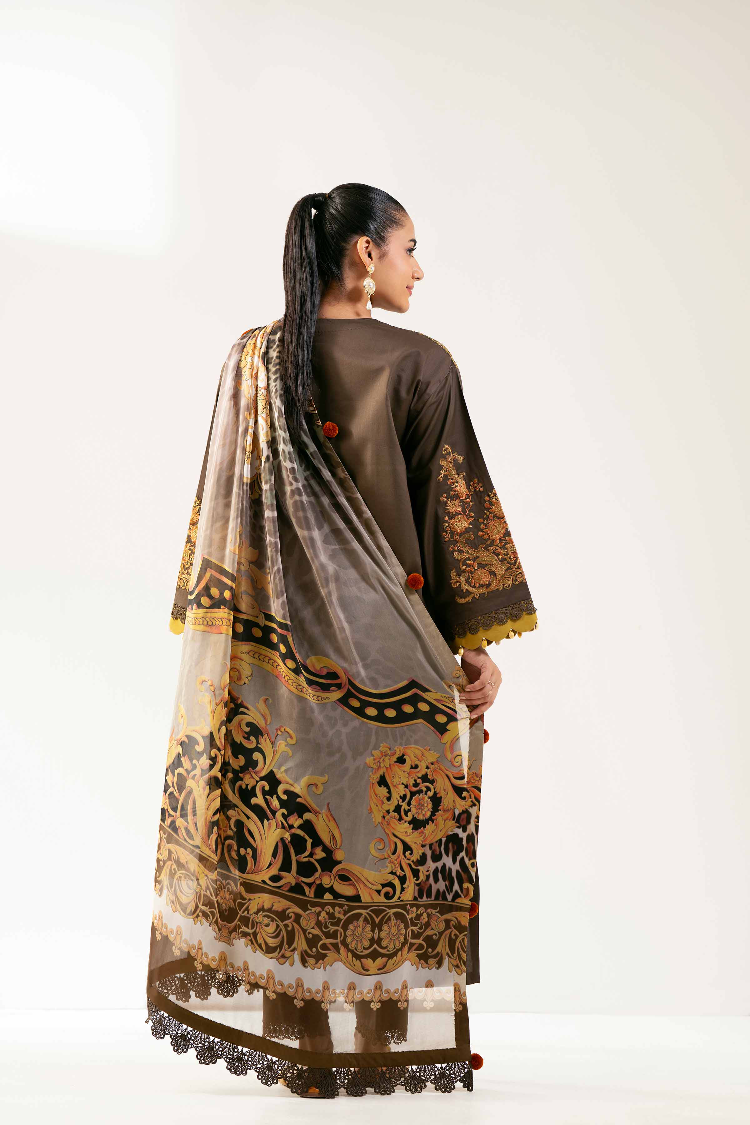 3 Piece - Digital Printed Embroidered Suit - 42501836 for Women - Unstitched Collection | Nishat | Shop Online