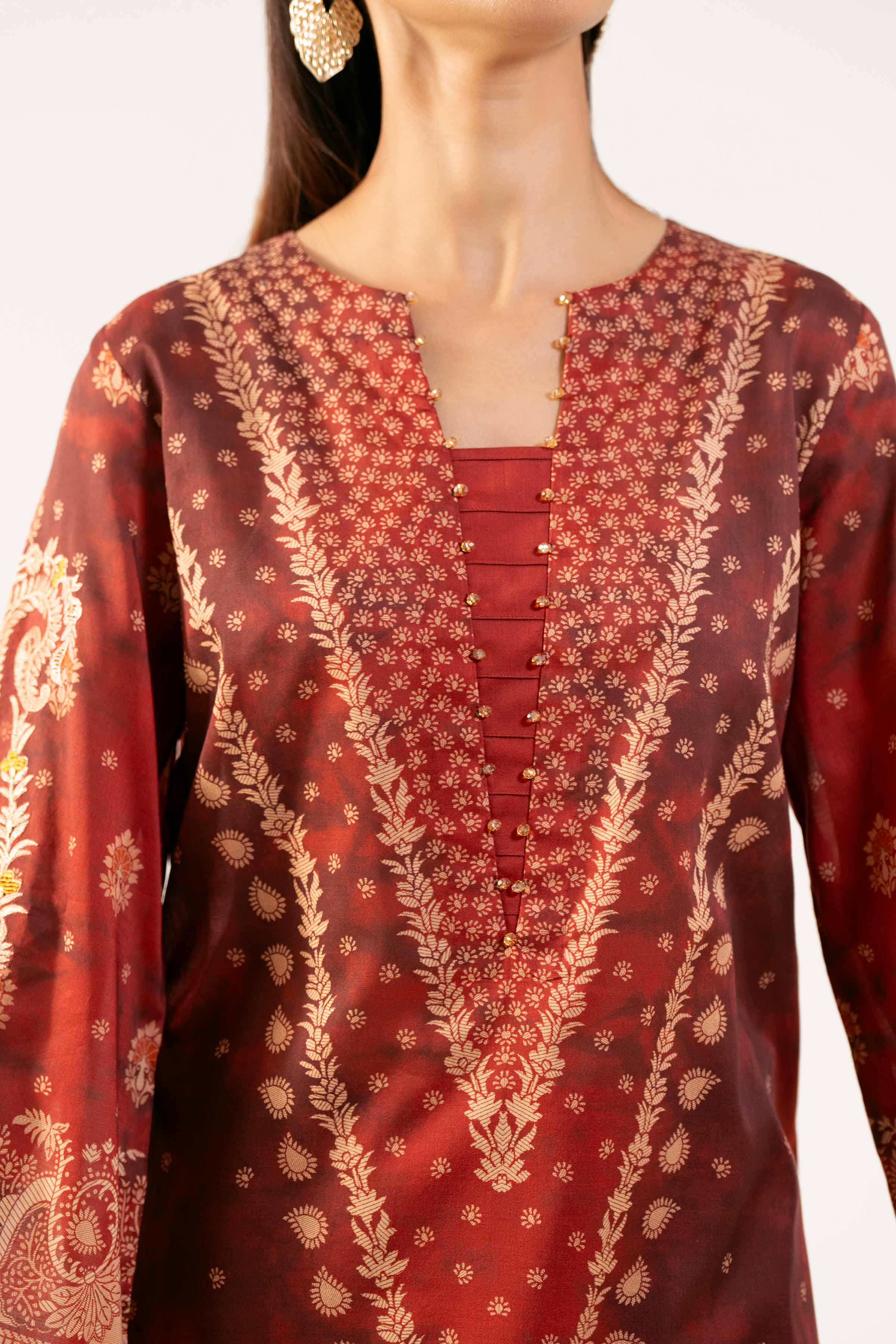 3 Piece - Digital Printed Embroidered Suit - 42501844 for Women - Unstitched Collection | Nishat | Shop Online