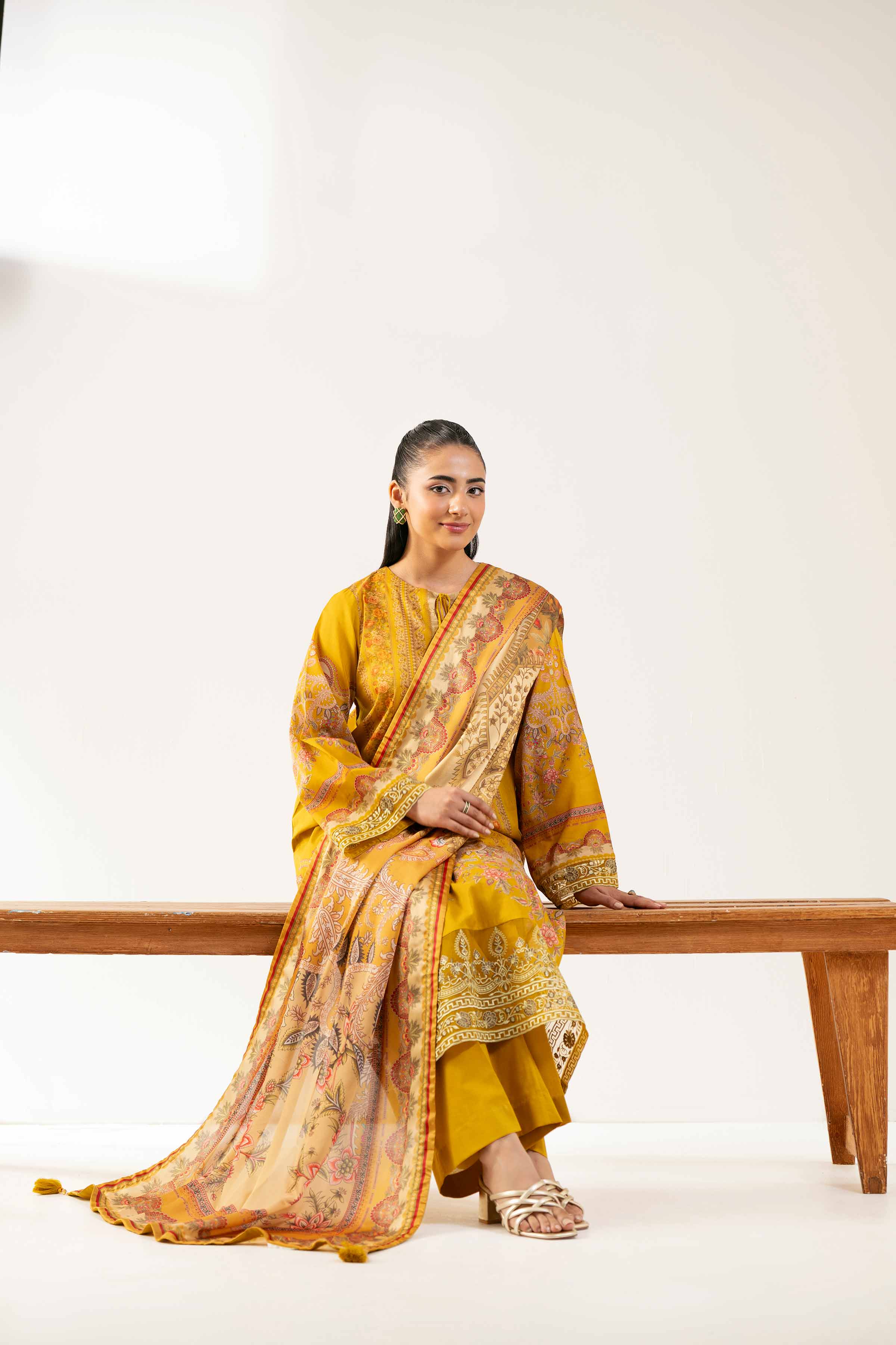3 Piece - Digital Printed Embroidered Suit - 42501848 for Women - Unstitched Collection | Nishat | Shop Online