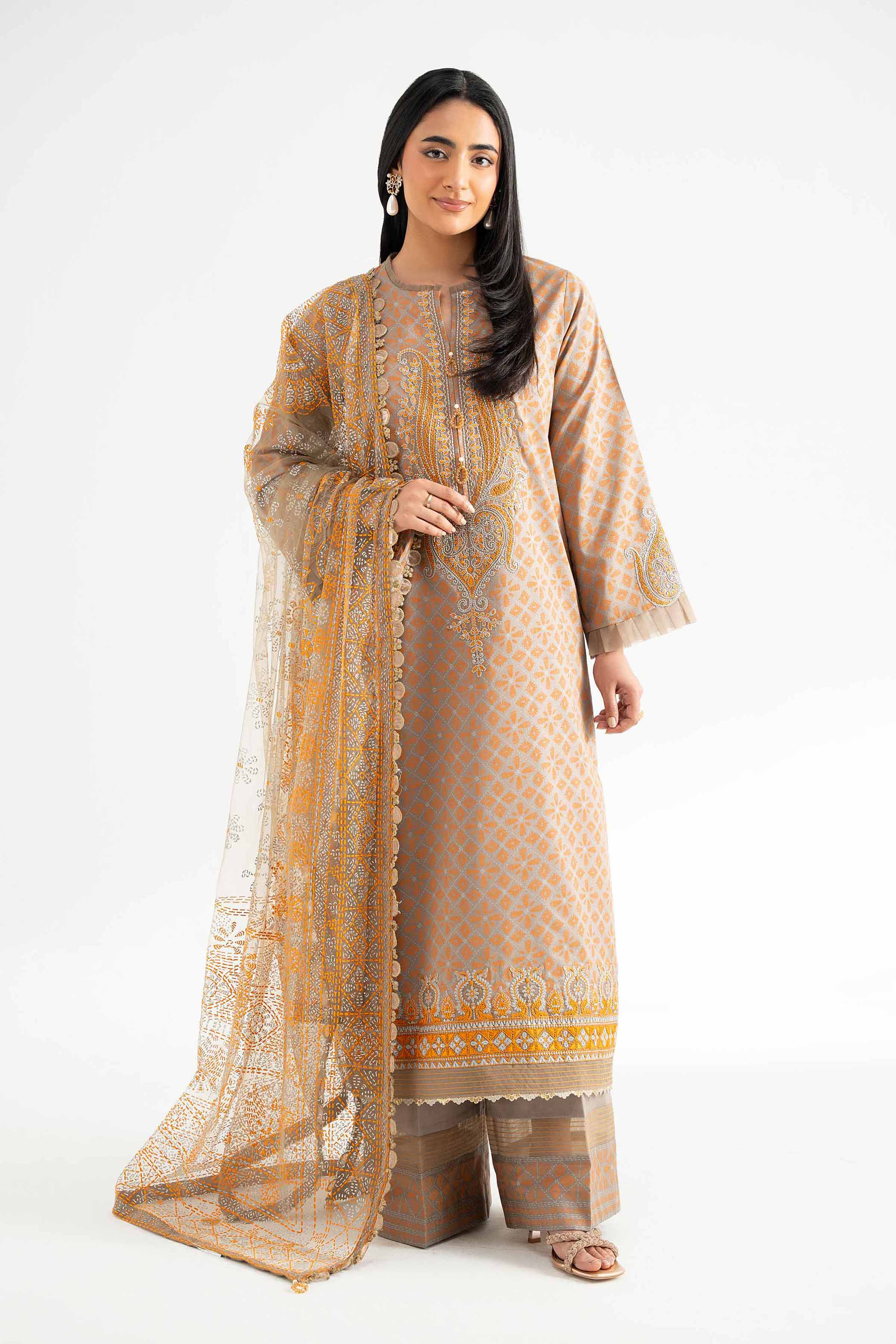 3 Piece - Paste Printed Suit - 42501849 for Women - Unstitched Collection | Nishat | Shop Online