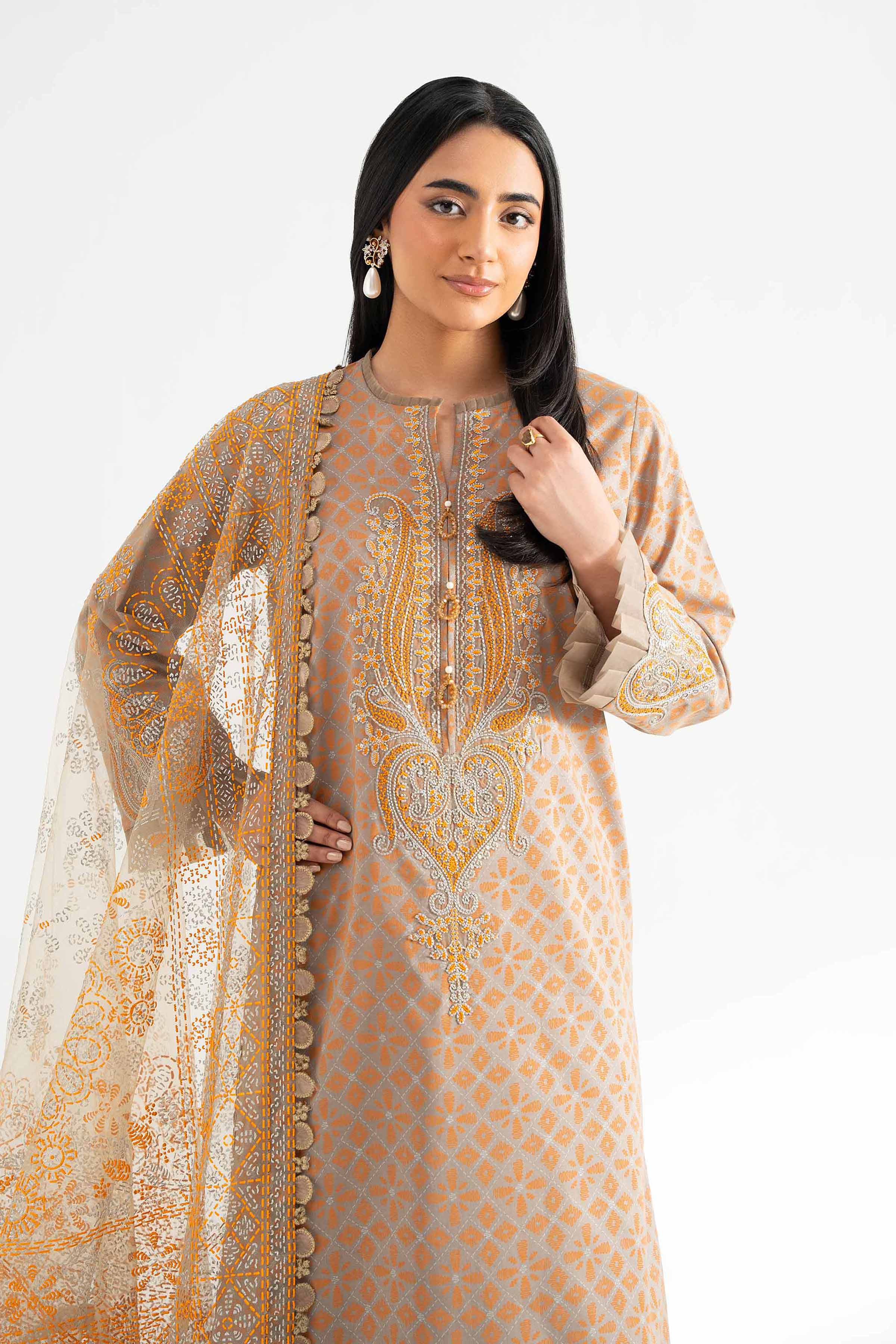 3 Piece - Paste Printed Suit - 42501849 for Women - Unstitched Collection | Nishat | Shop Online