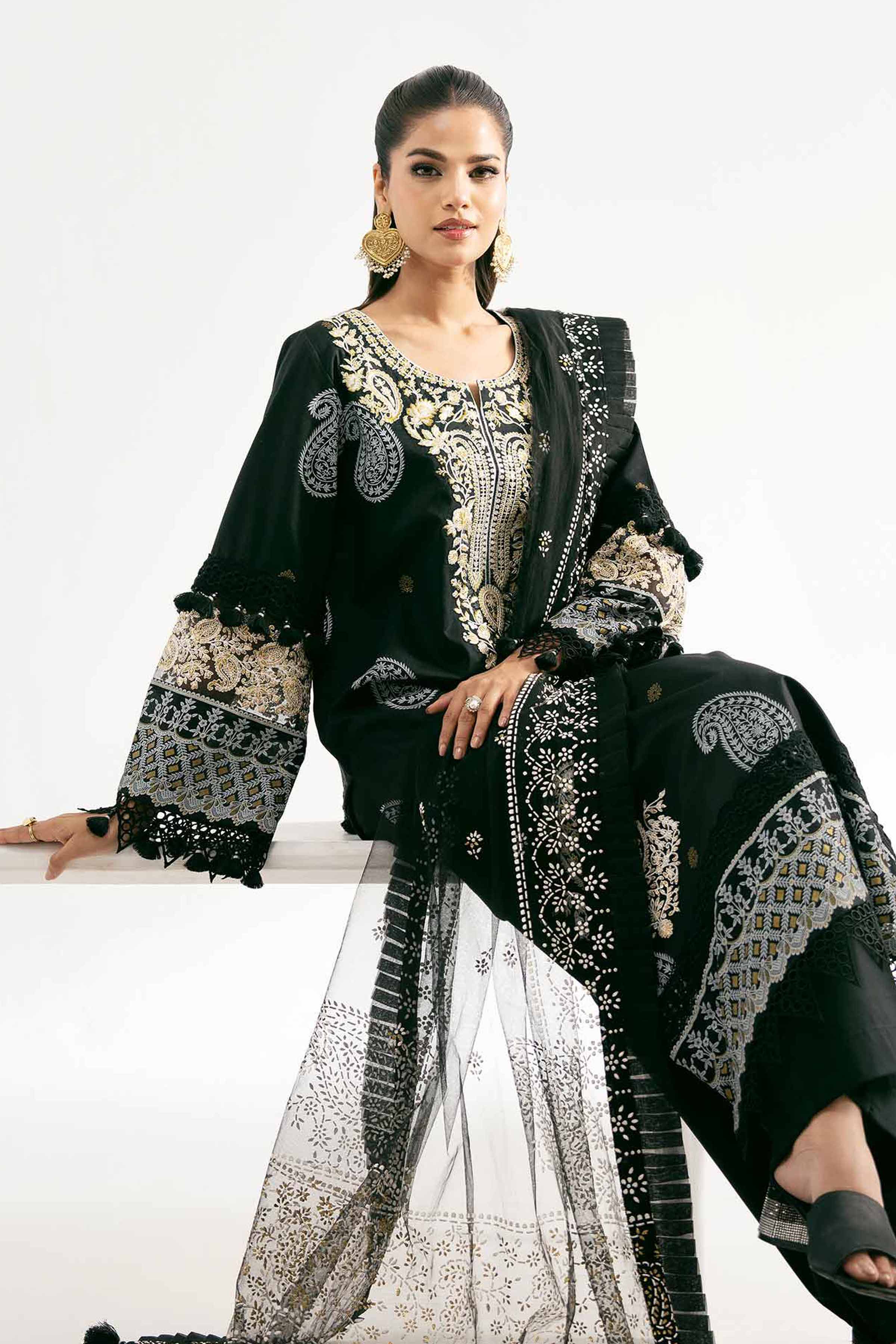 3 Piece - Paste Printed Suit - 42501851 for Women - Unstitched Collection | Nishat | Shop Online