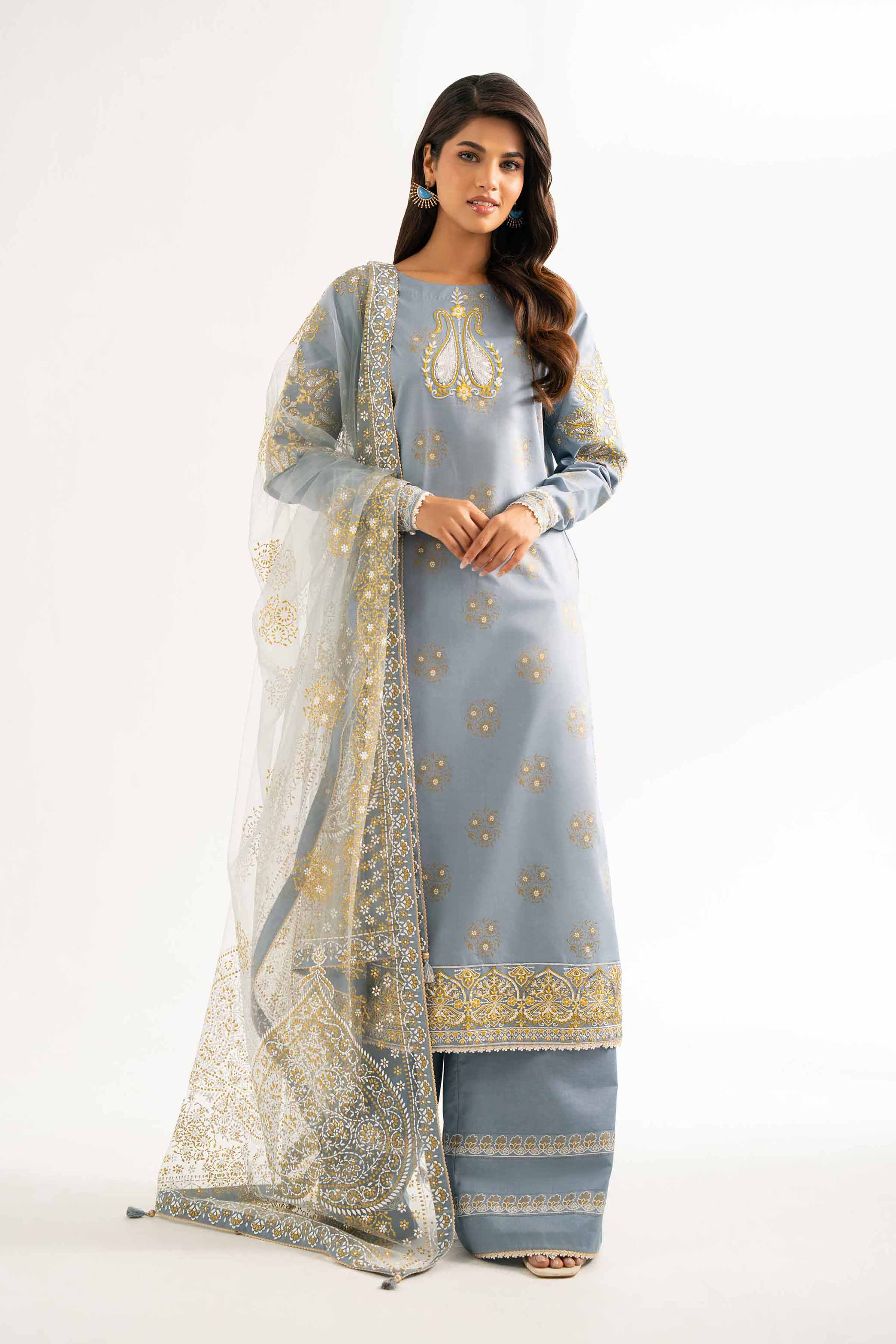 3 Piece - Paste Printed Suit - 42501858 for Women - Unstitched Collection | Nishat | Shop Online